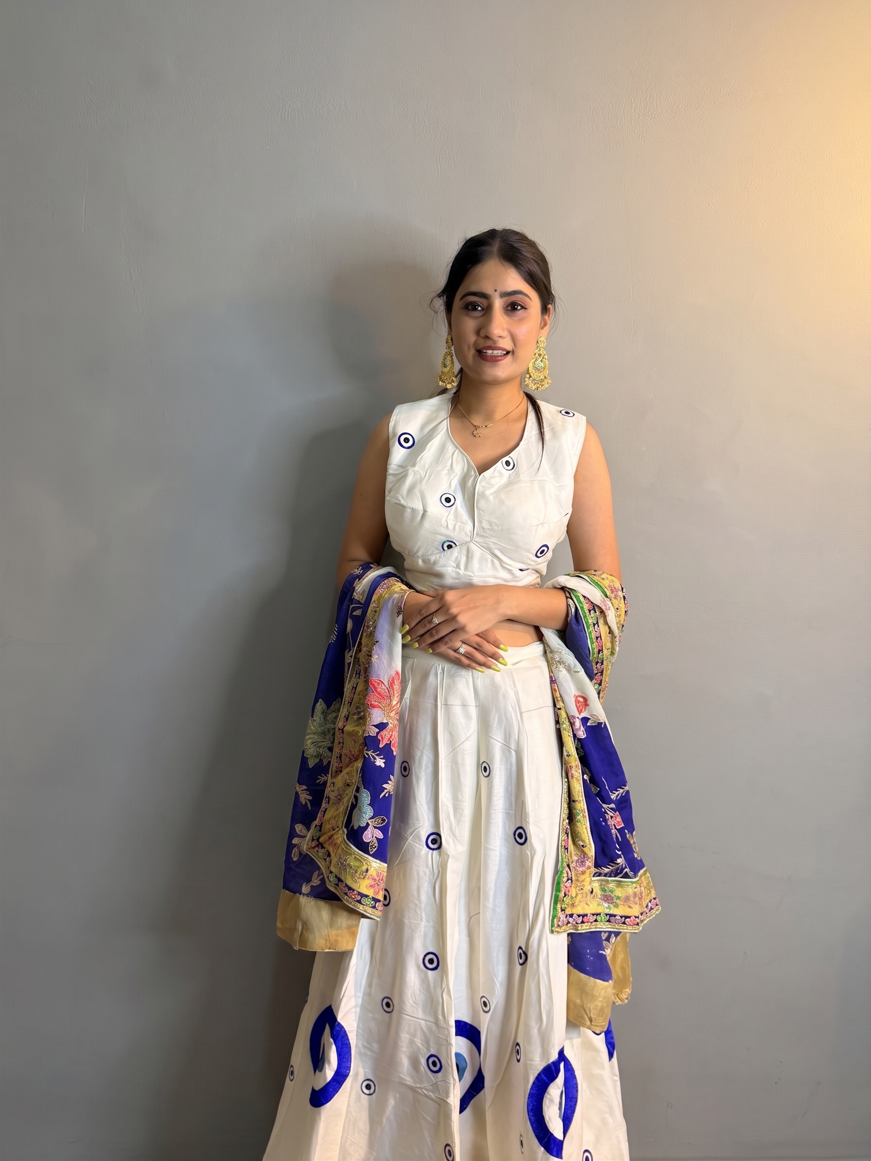 Cotton Lehenga & Blouse With Dupatta