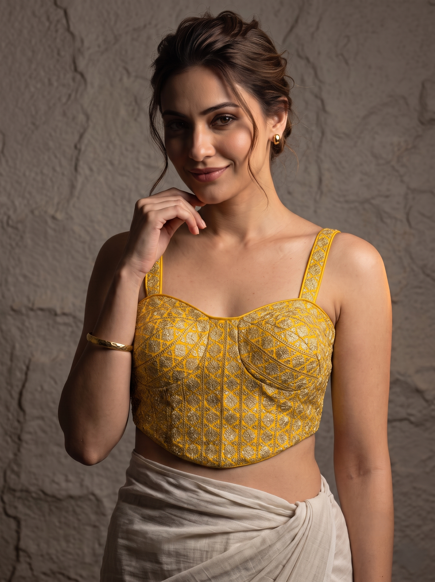 Zaira Georgette Backless Blouse