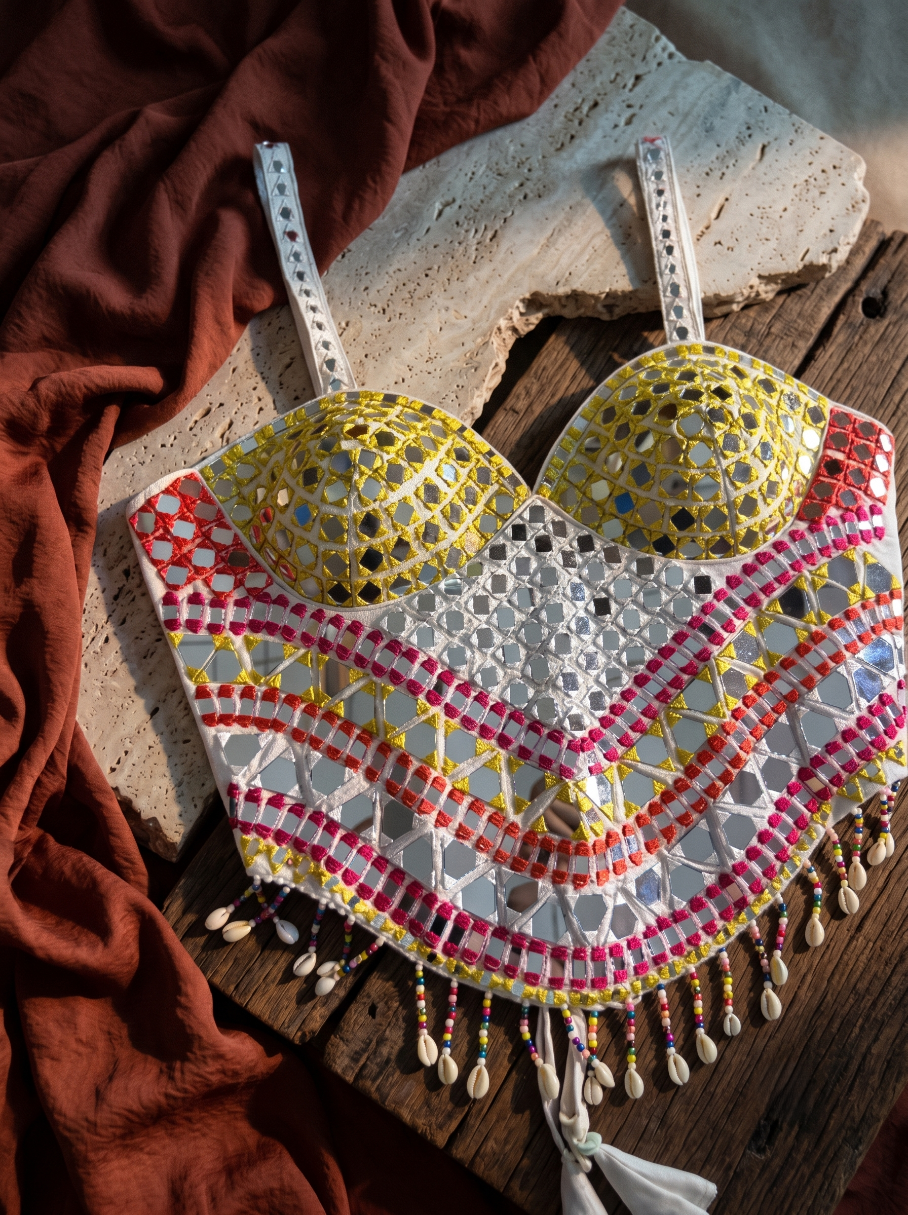 Shanaya Mirrorwork Shell Blouse