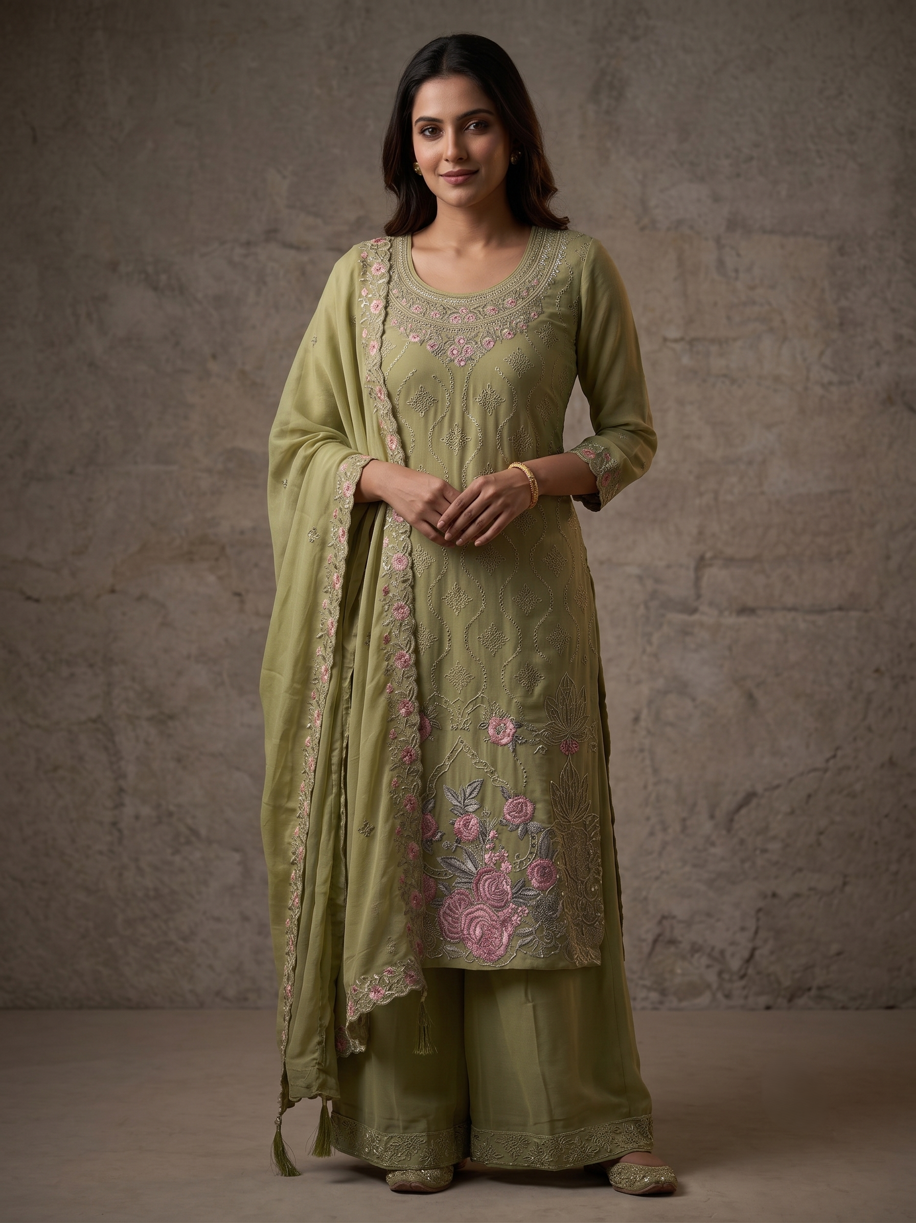 Eira Festive Palazzo Sharara Set