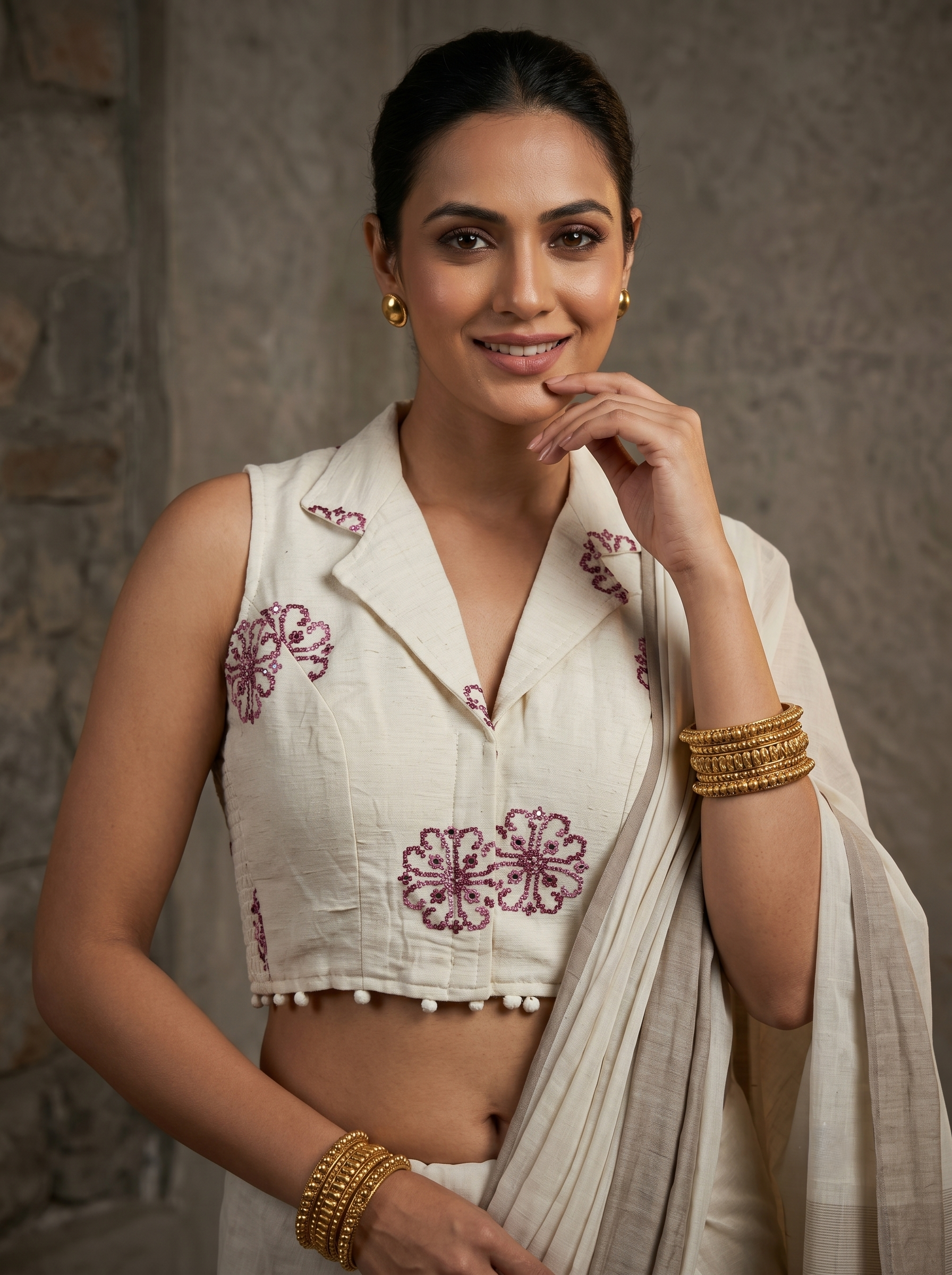 FlexiFit Cotton Designer Blouse
