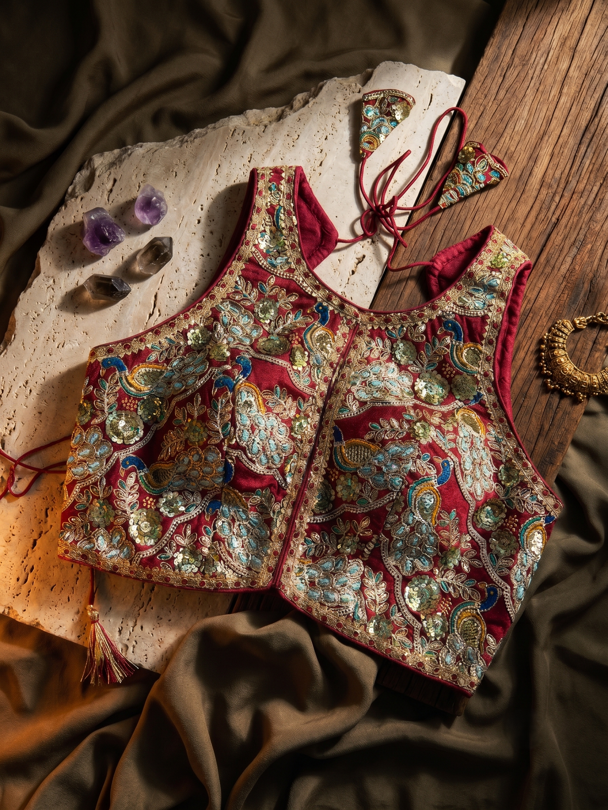Neena Lace Stitch Designer Blouse