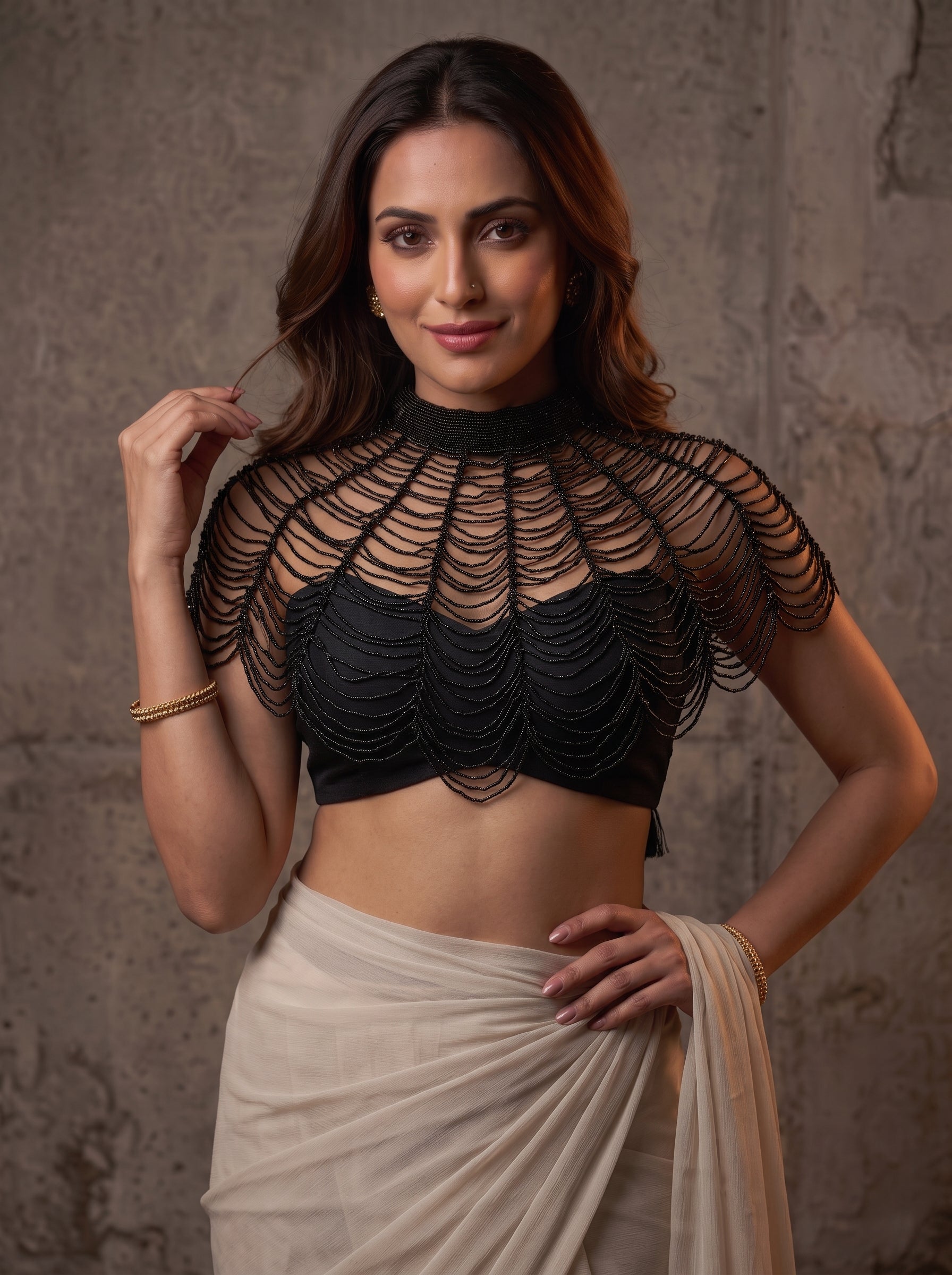 Pearl Aura Designer Kochi Pochi Blouse