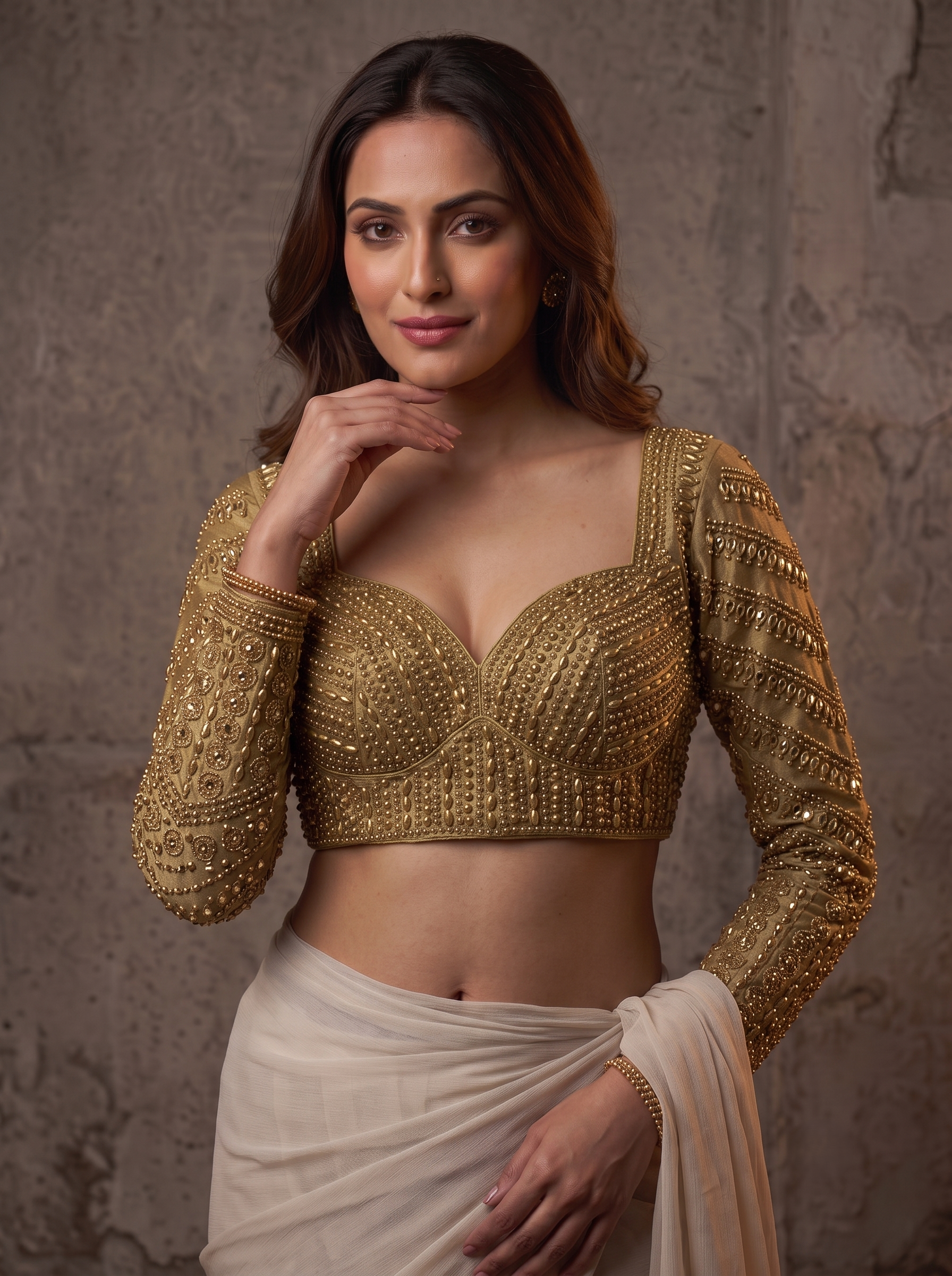 Pearlora Luxe Designer Blouse