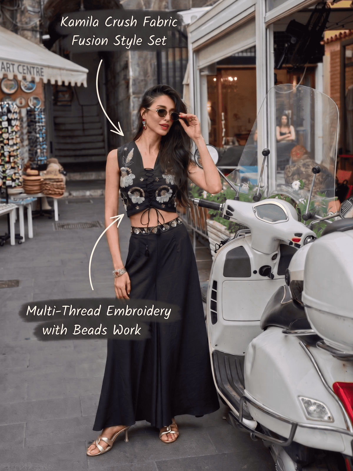 Zariya Kamila Crush Beads Work Set