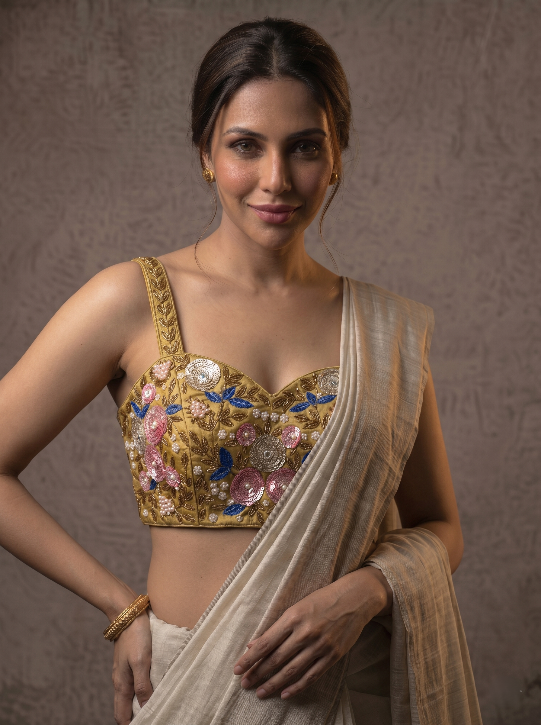 Glam Strap Designer Blouse