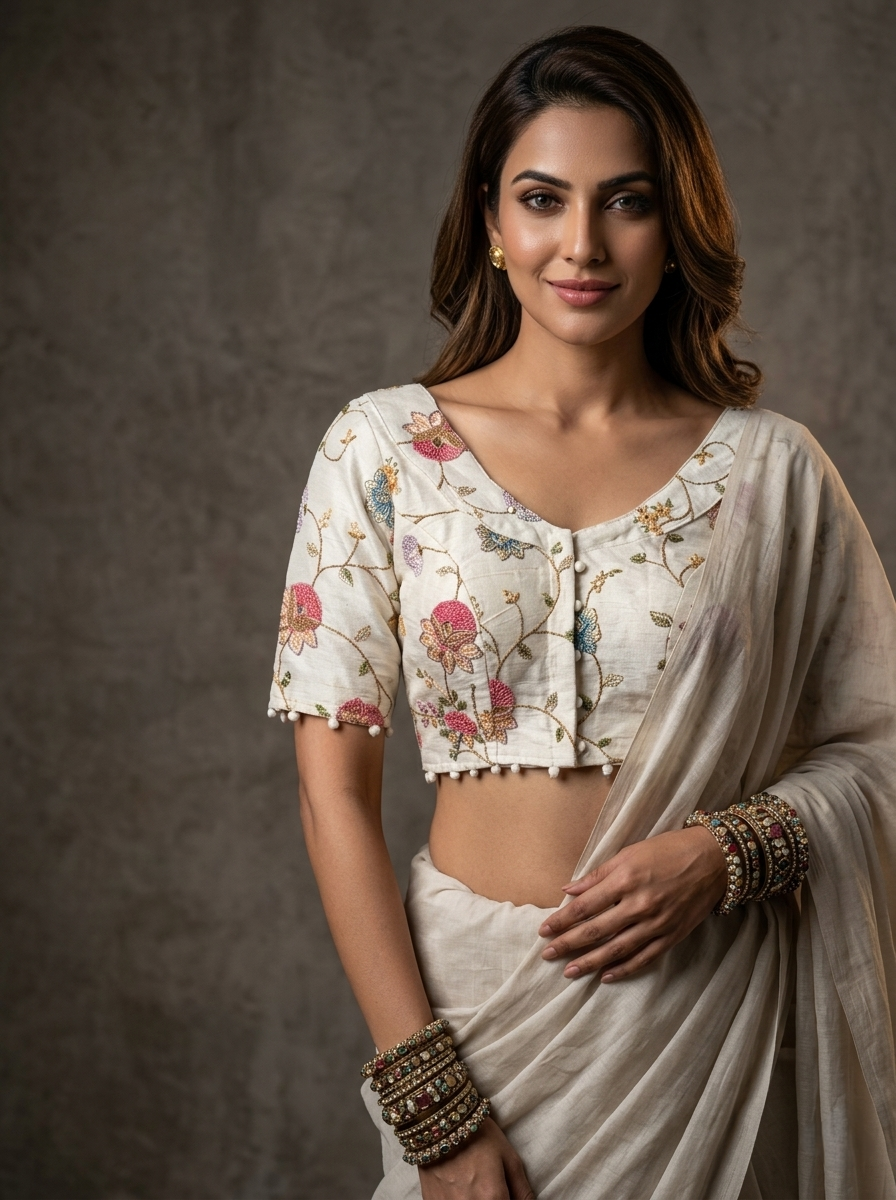 Cotton Coller Blouse