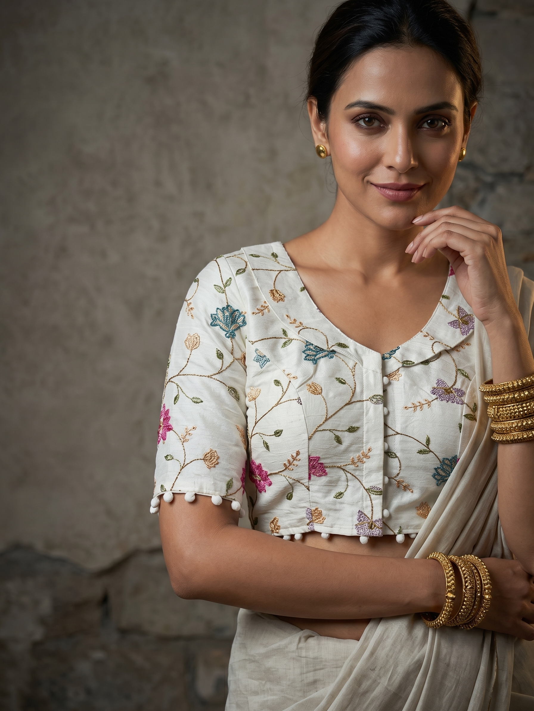 Cotton Coller Blouse