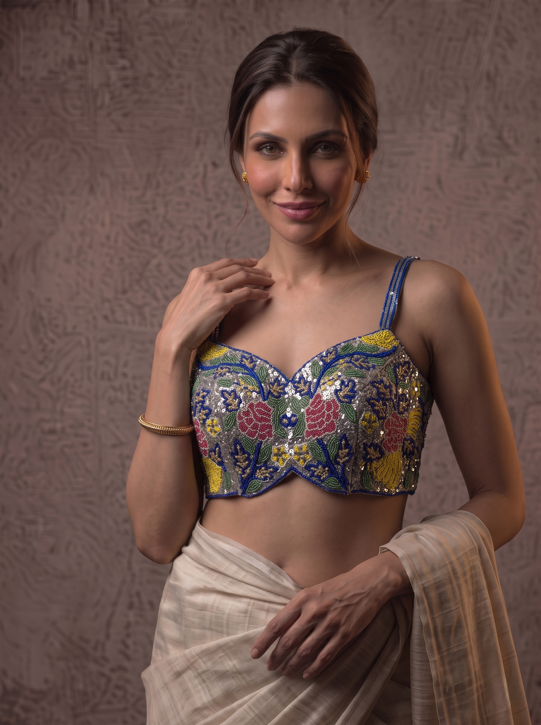 Elegant Silk Handcrafted Designer Blouse