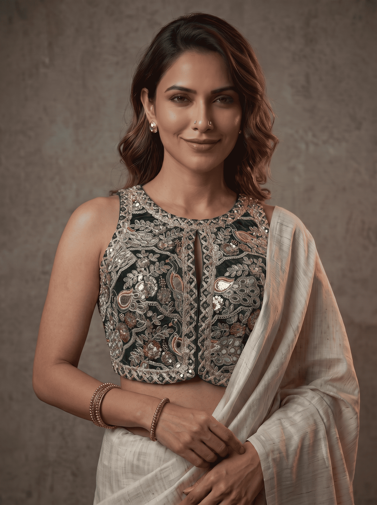 Neena Lace Stitch Designer Blouse