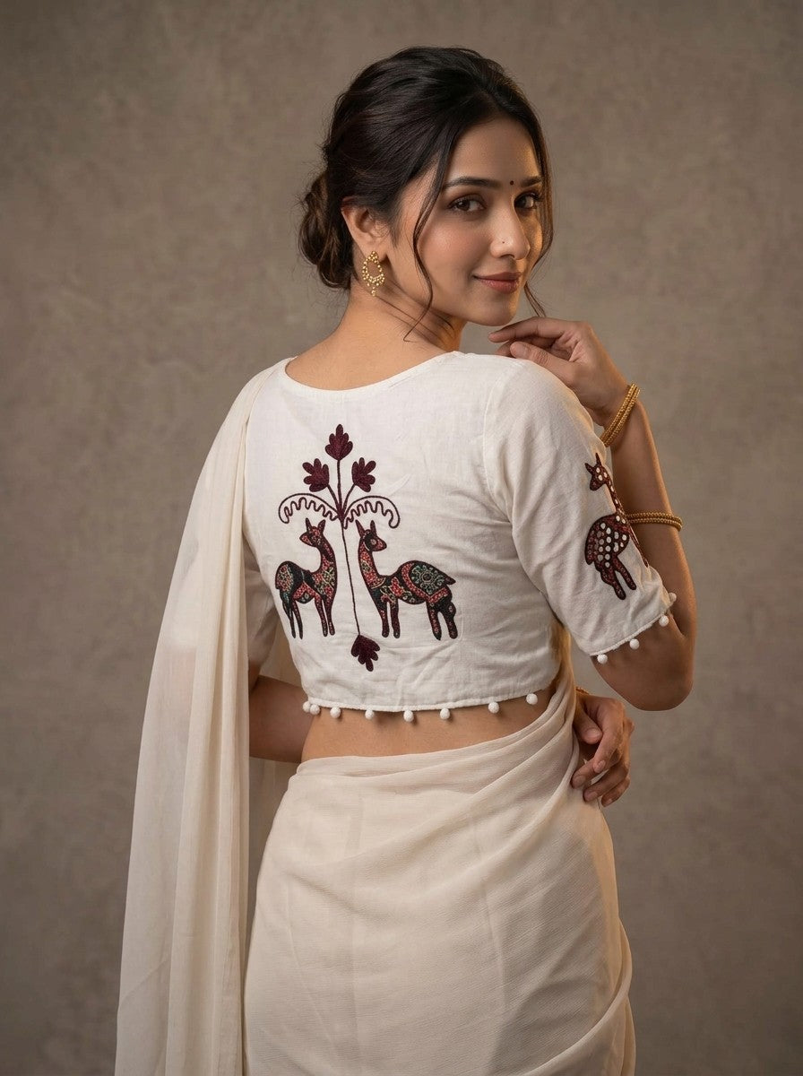 Aarohi Mal Cotton Blouse