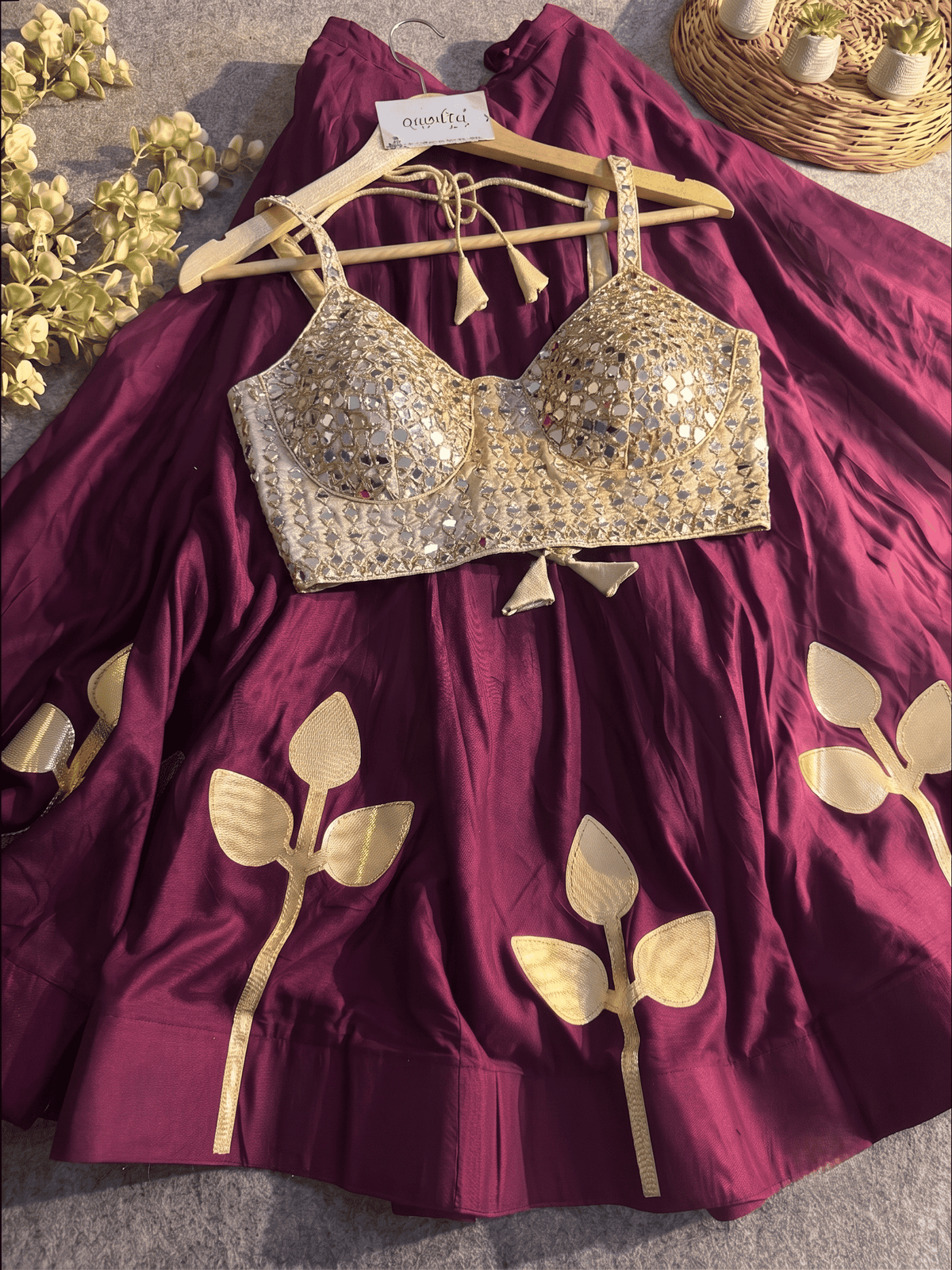 Neha Festive Mirror Work Lehenga