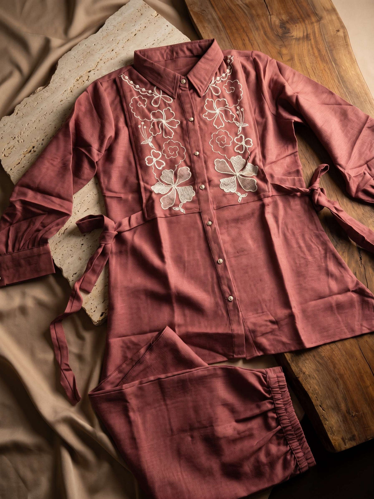Aurelia Twill Dress Set