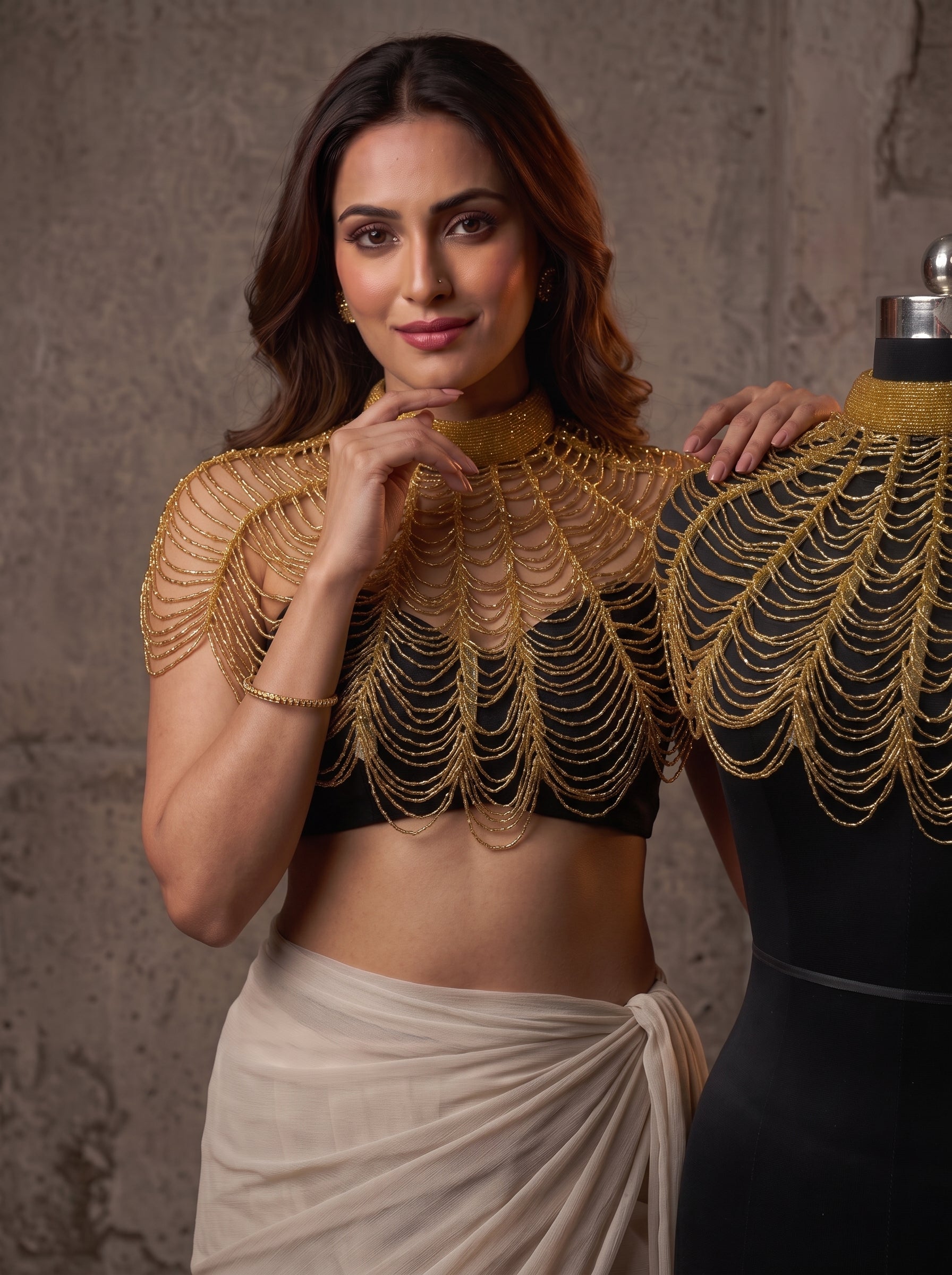 Pearl Aura Designer Kochi Pochi Blouse