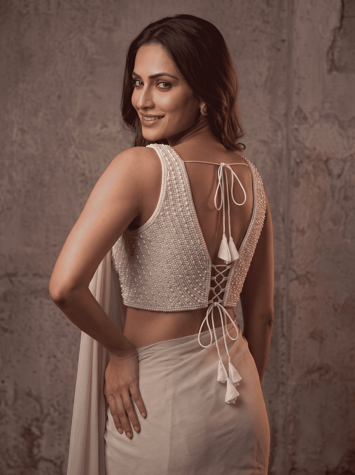 Aishwarya Pearl Royale Blouse