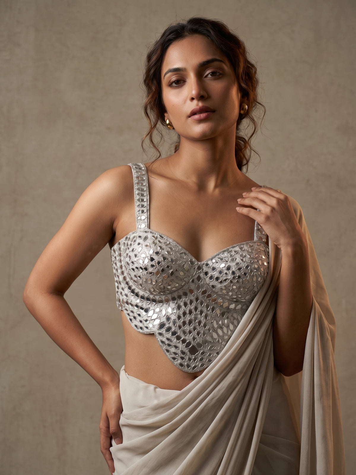 Chandrika Mirror Blouse