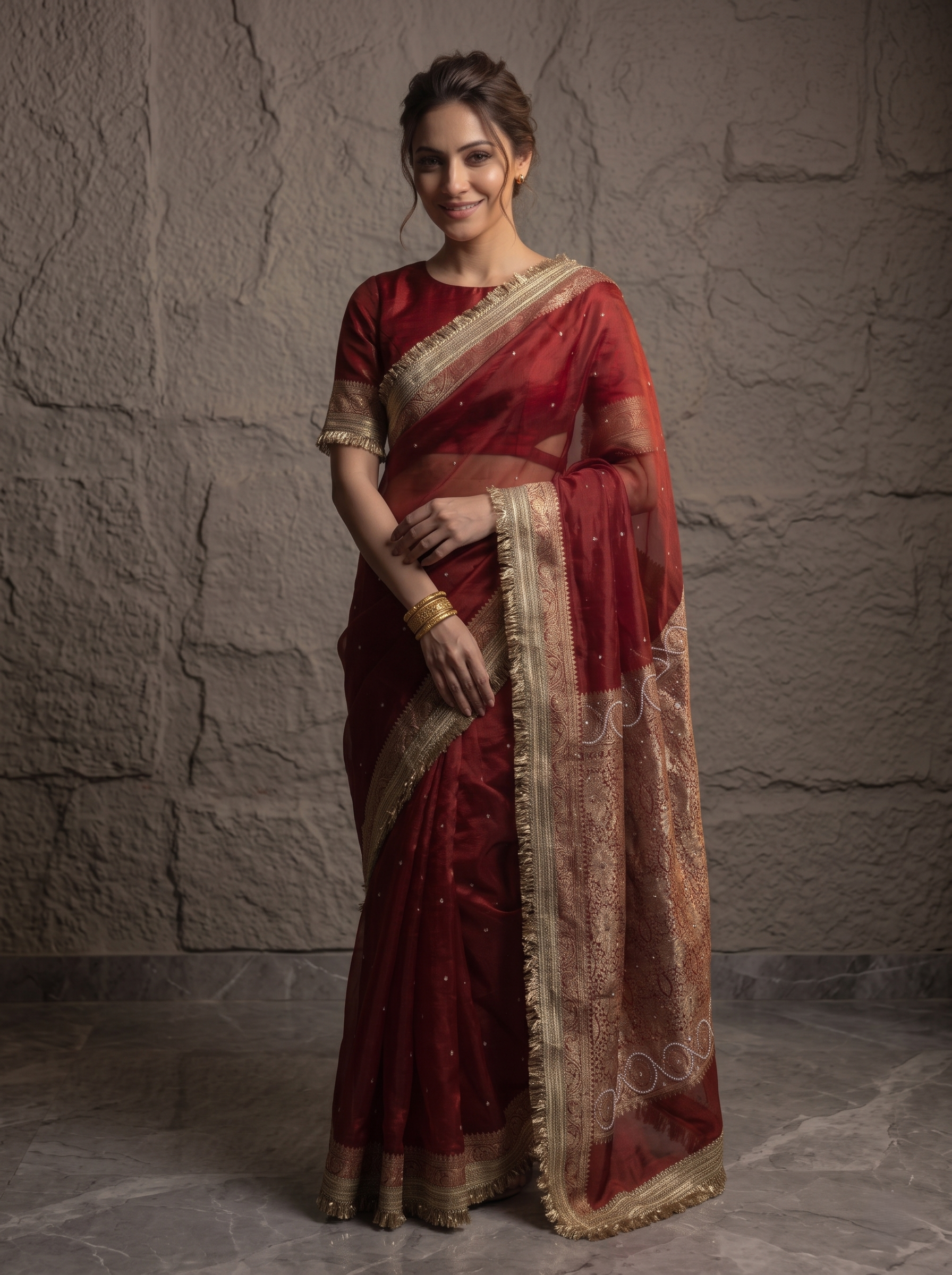 Maharani Tissue Saree