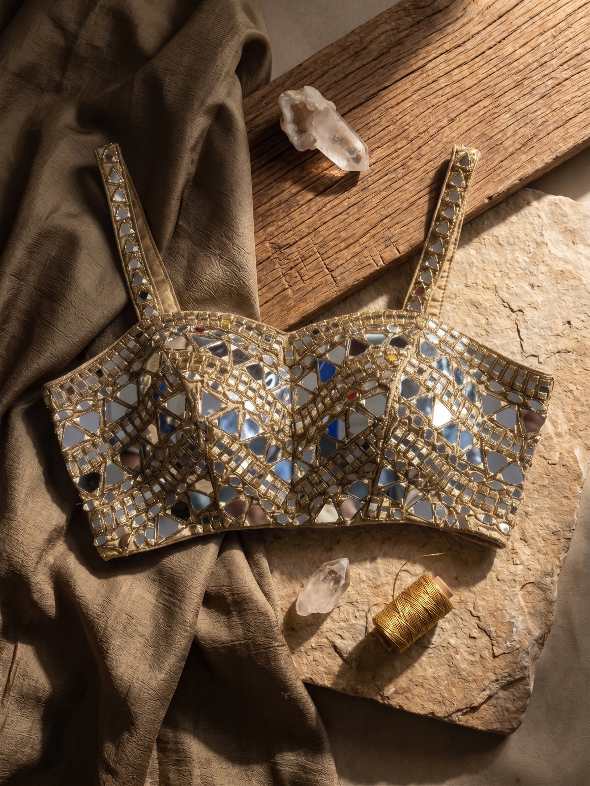 Zahira Mirror Work Blouse