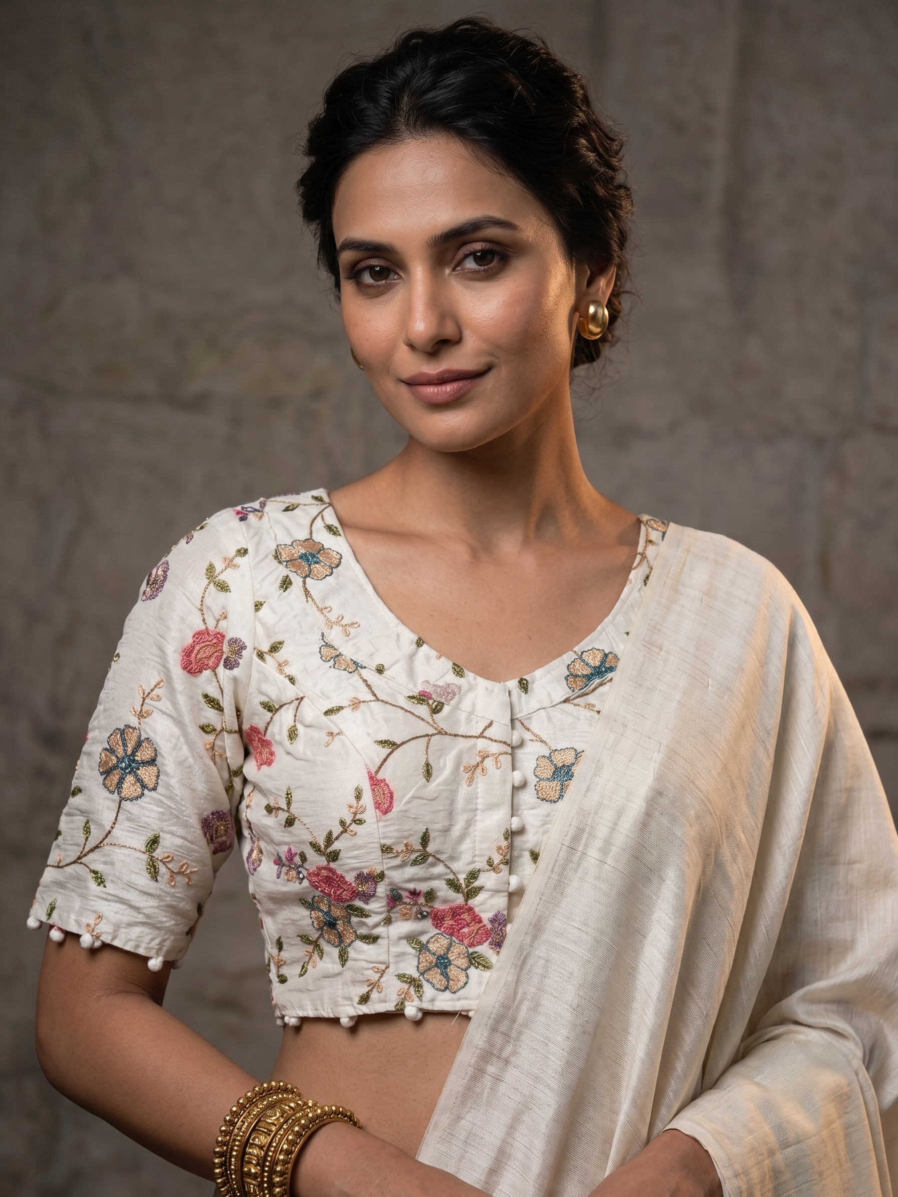 Cotton Coller Blouse