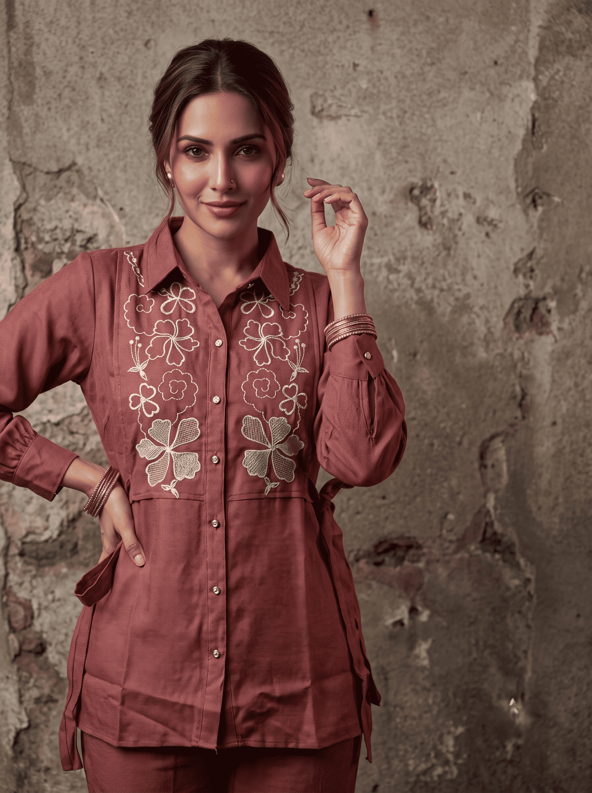 Aurelia Twill Dress Set