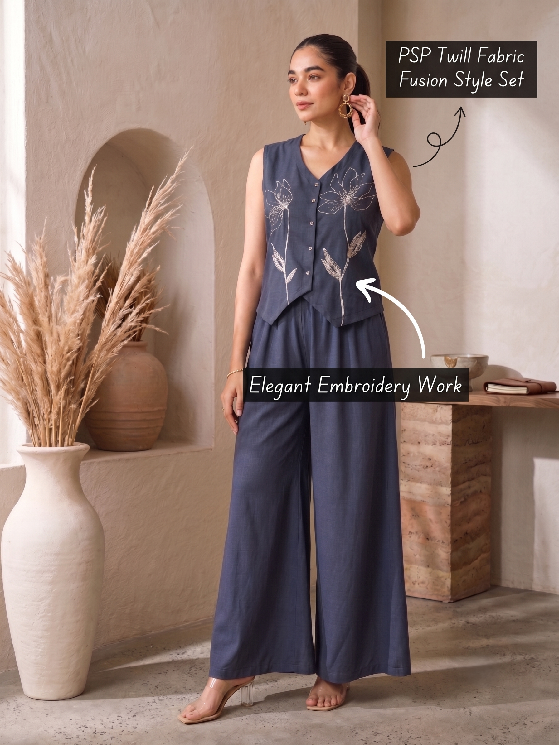 Aaliya Elegant Twill Set