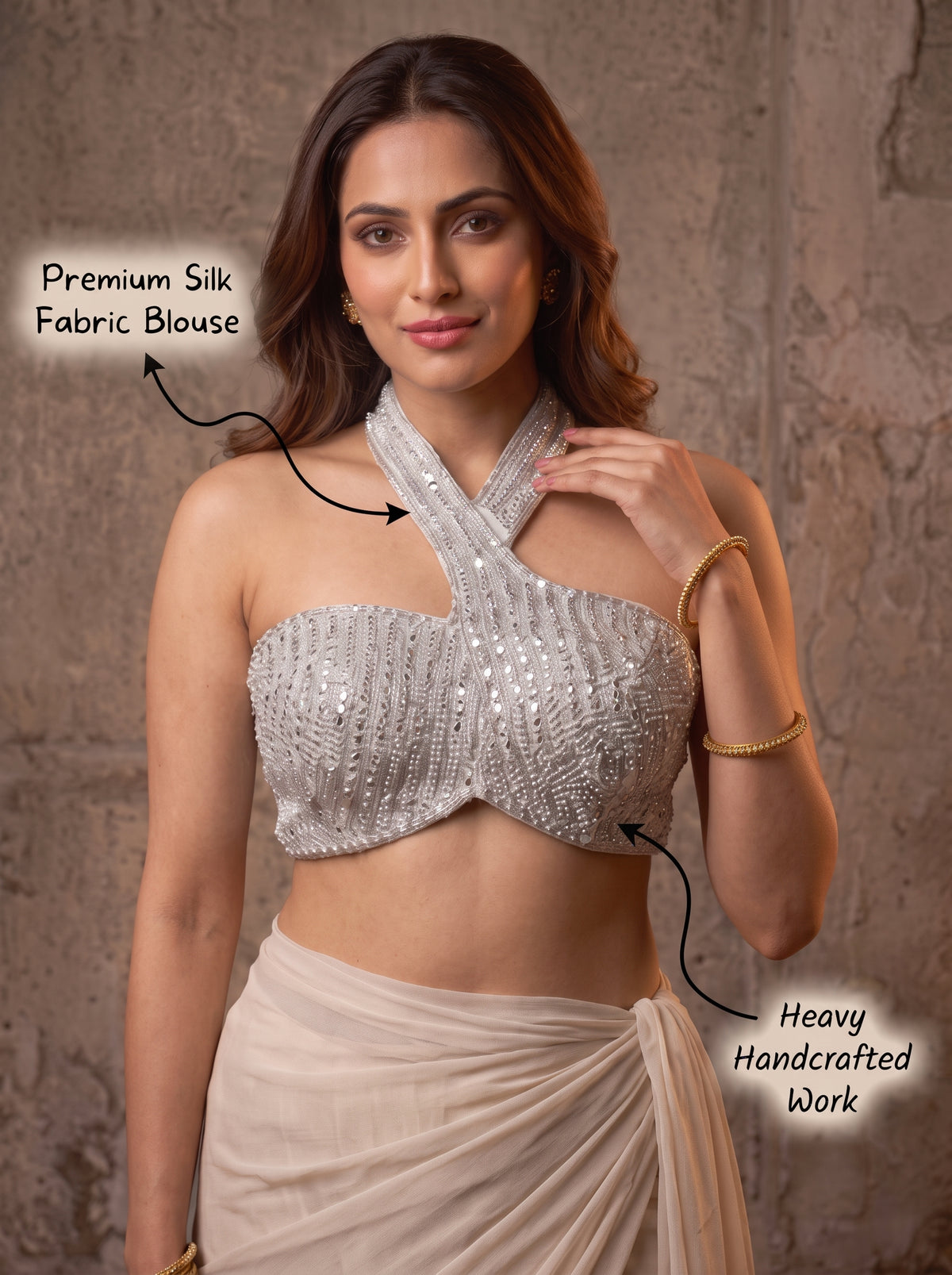 Royale Elegance Handcrafted Blouse