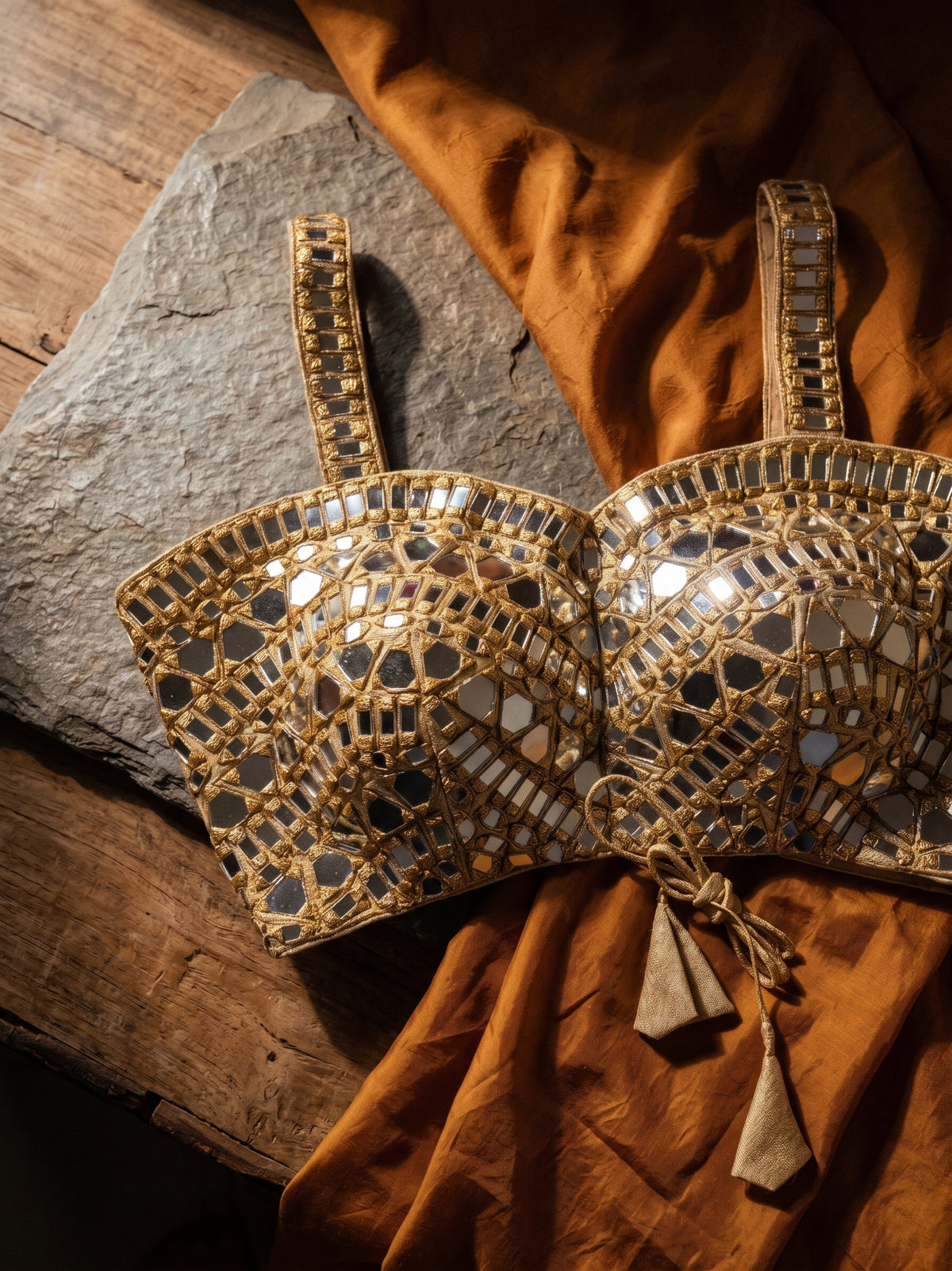 Zahira Mirror Work Blouse