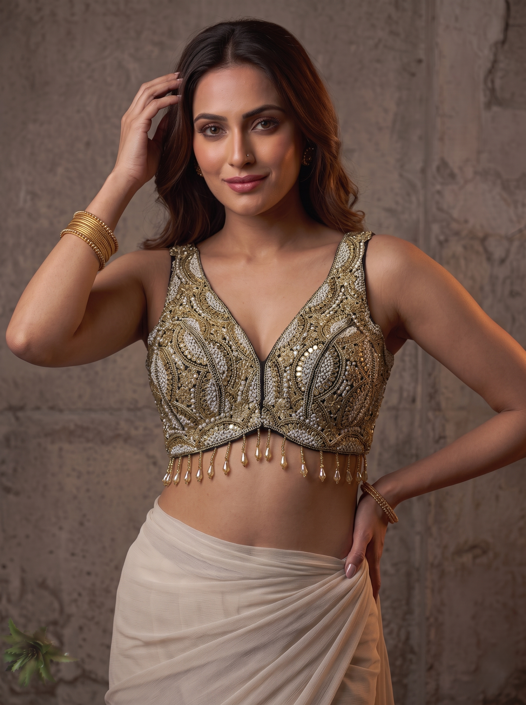 Aradhya Back-Open Designer Blouse