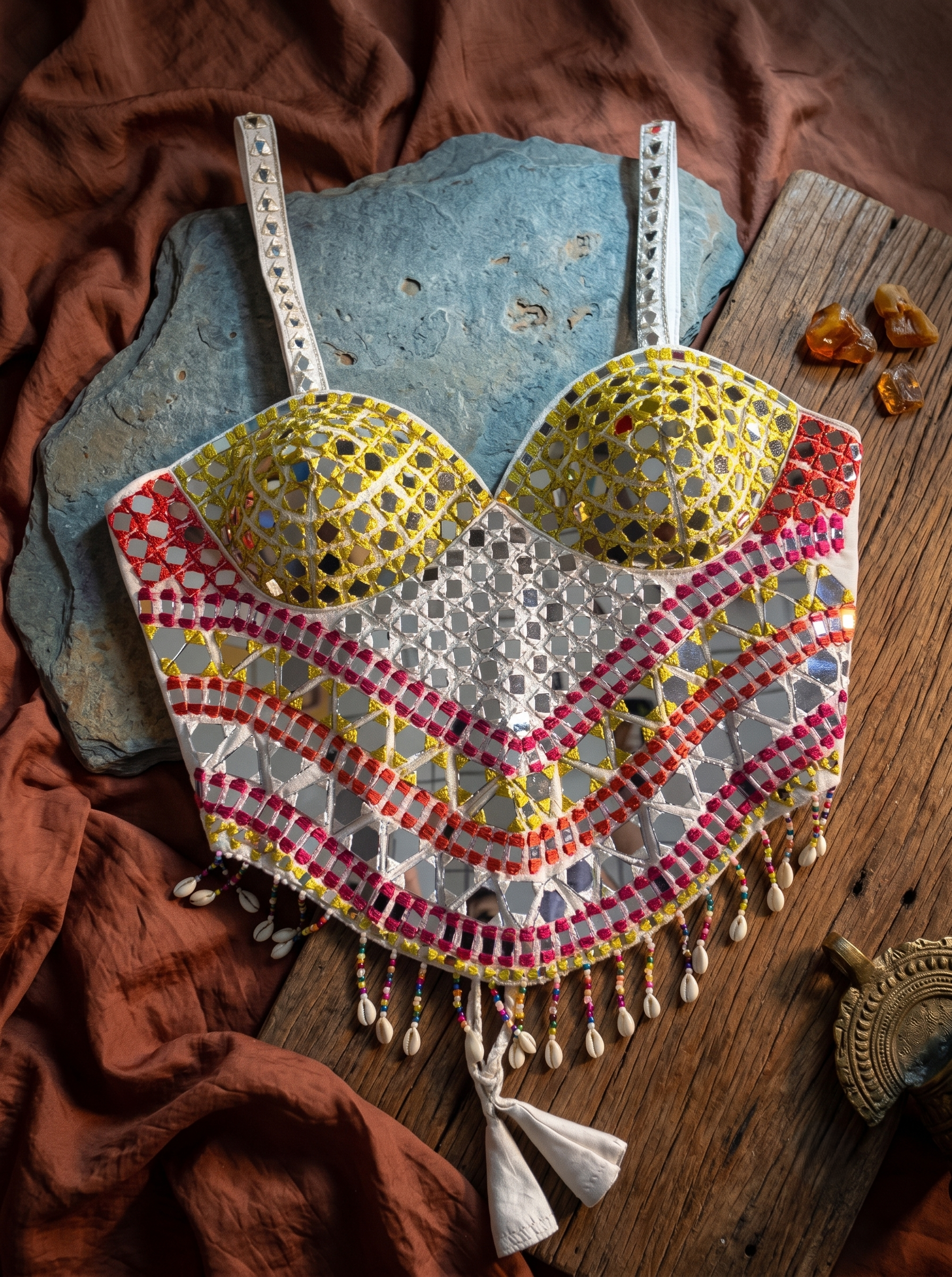 Shanaya Mirrorwork Shell Blouse