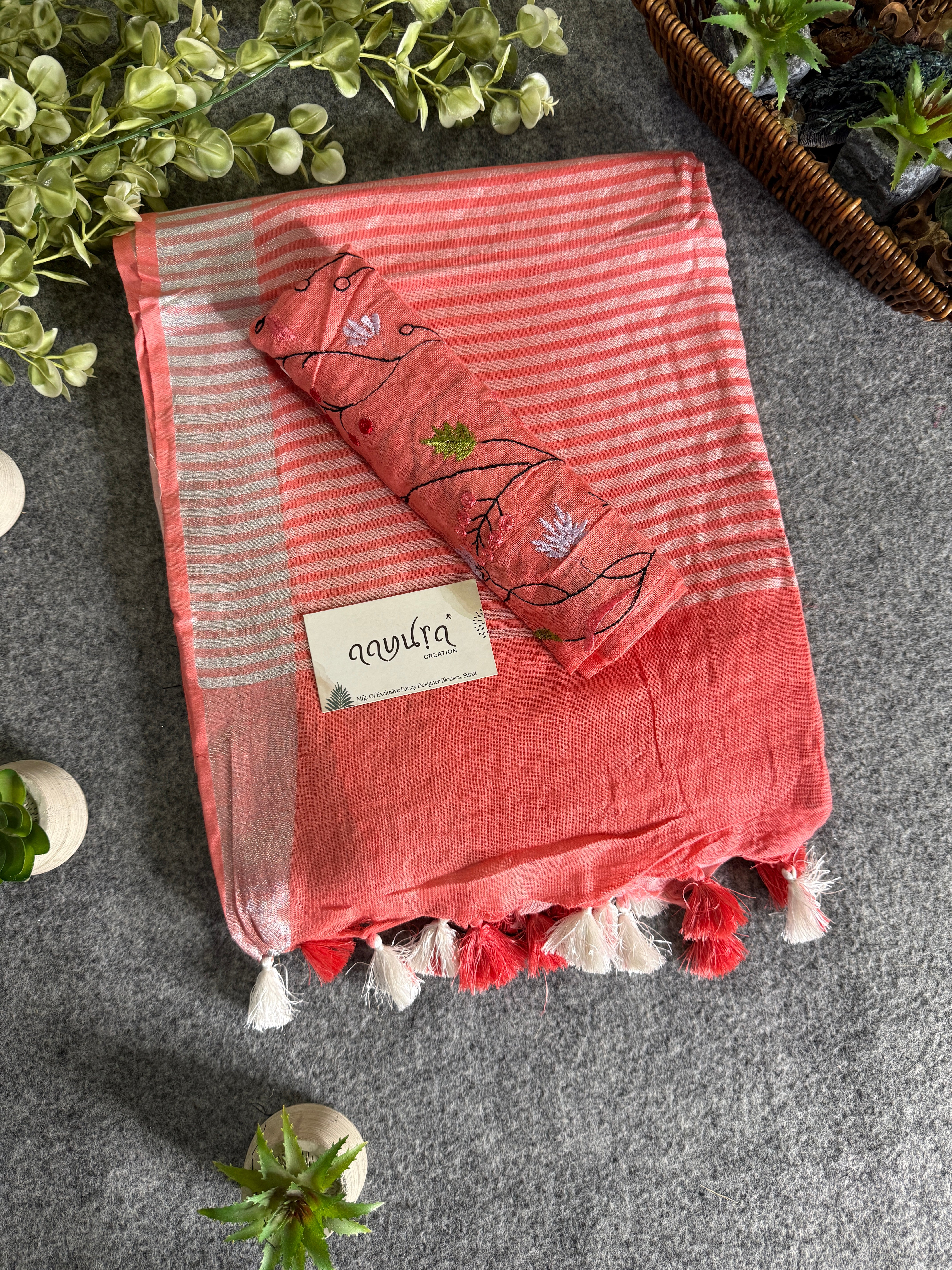 Classic Linen Charm Saree