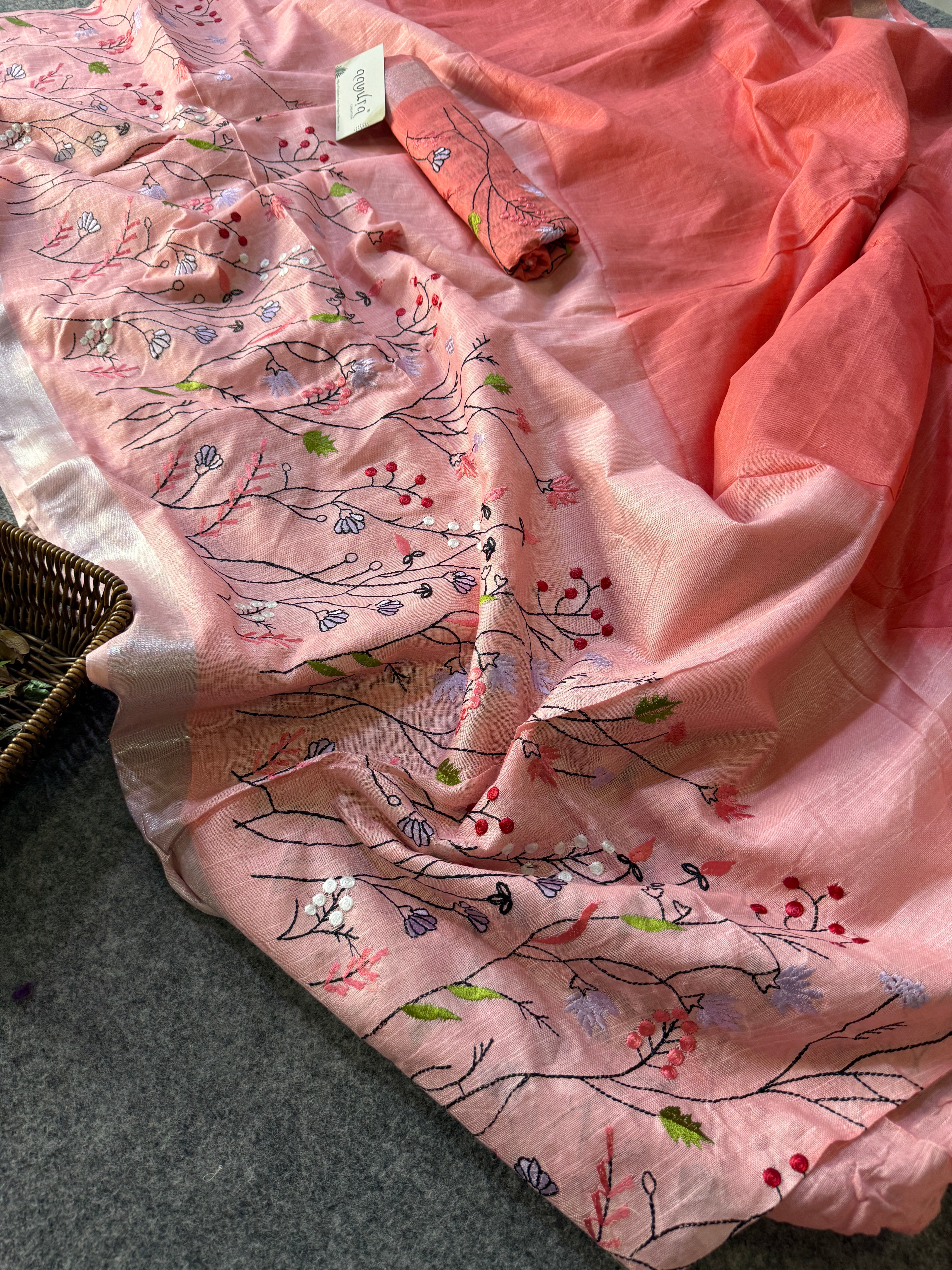 Classic Linen Charm Saree