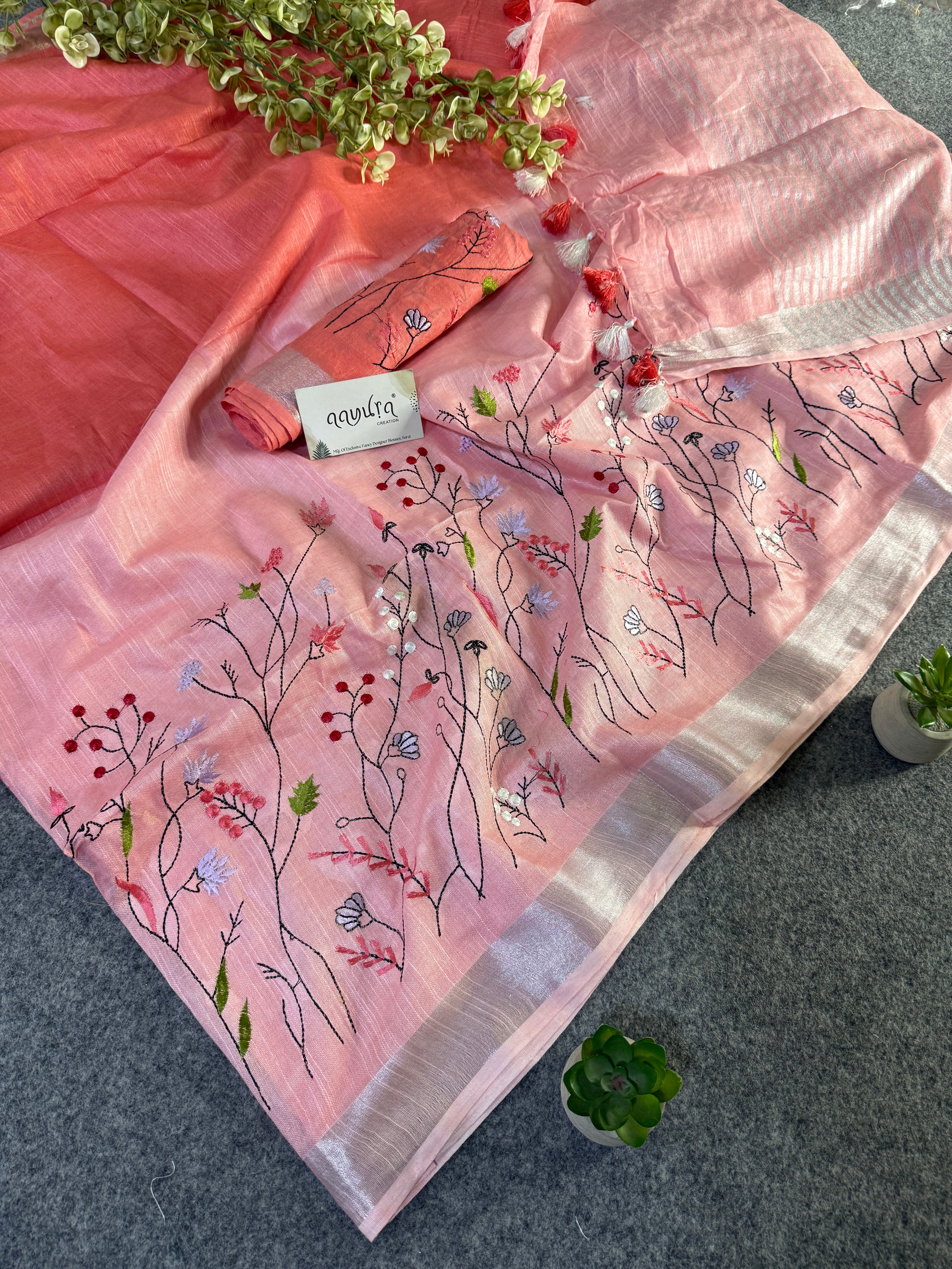 Classic Linen Charm Saree