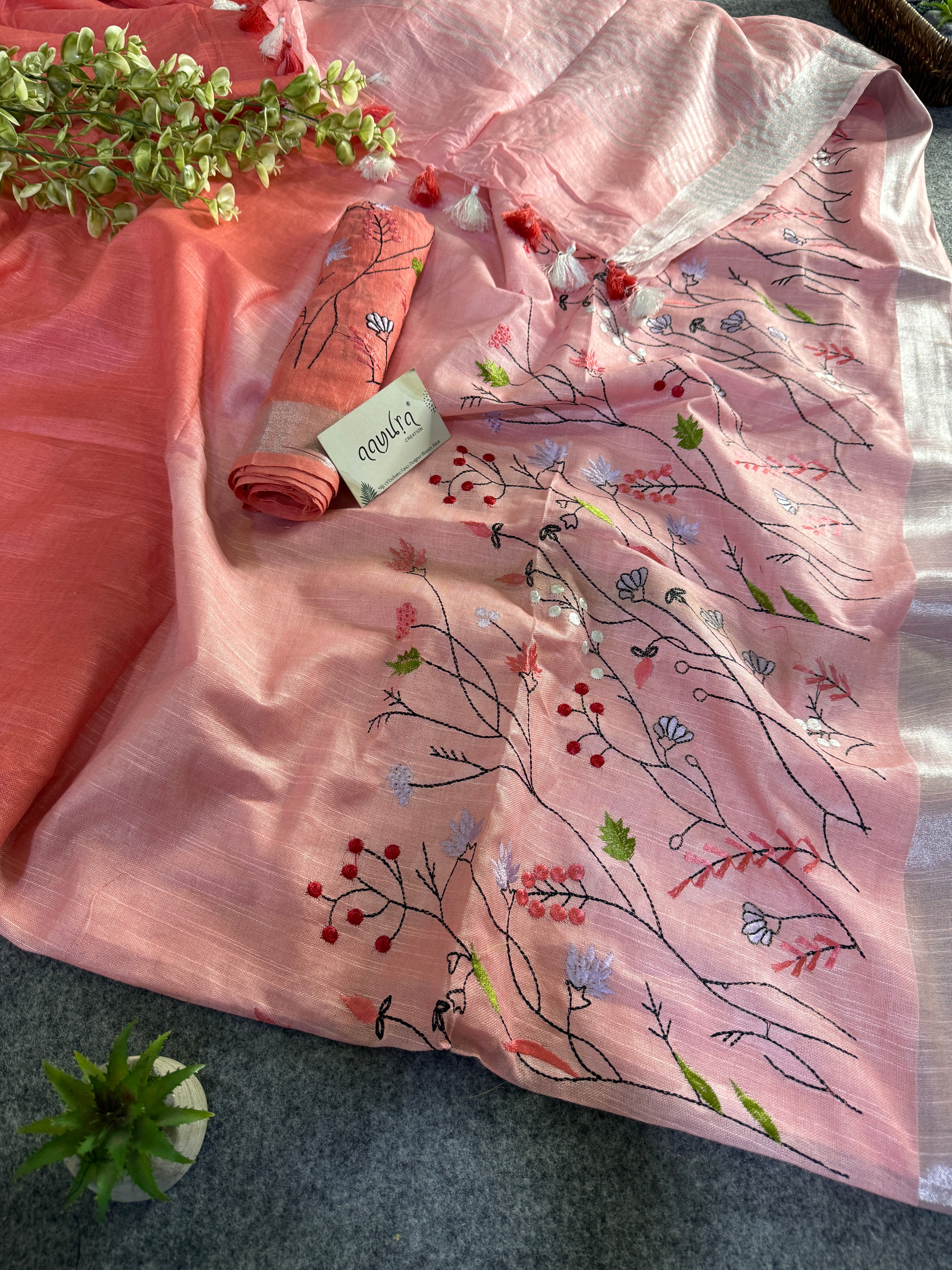 Classic Linen Charm Saree