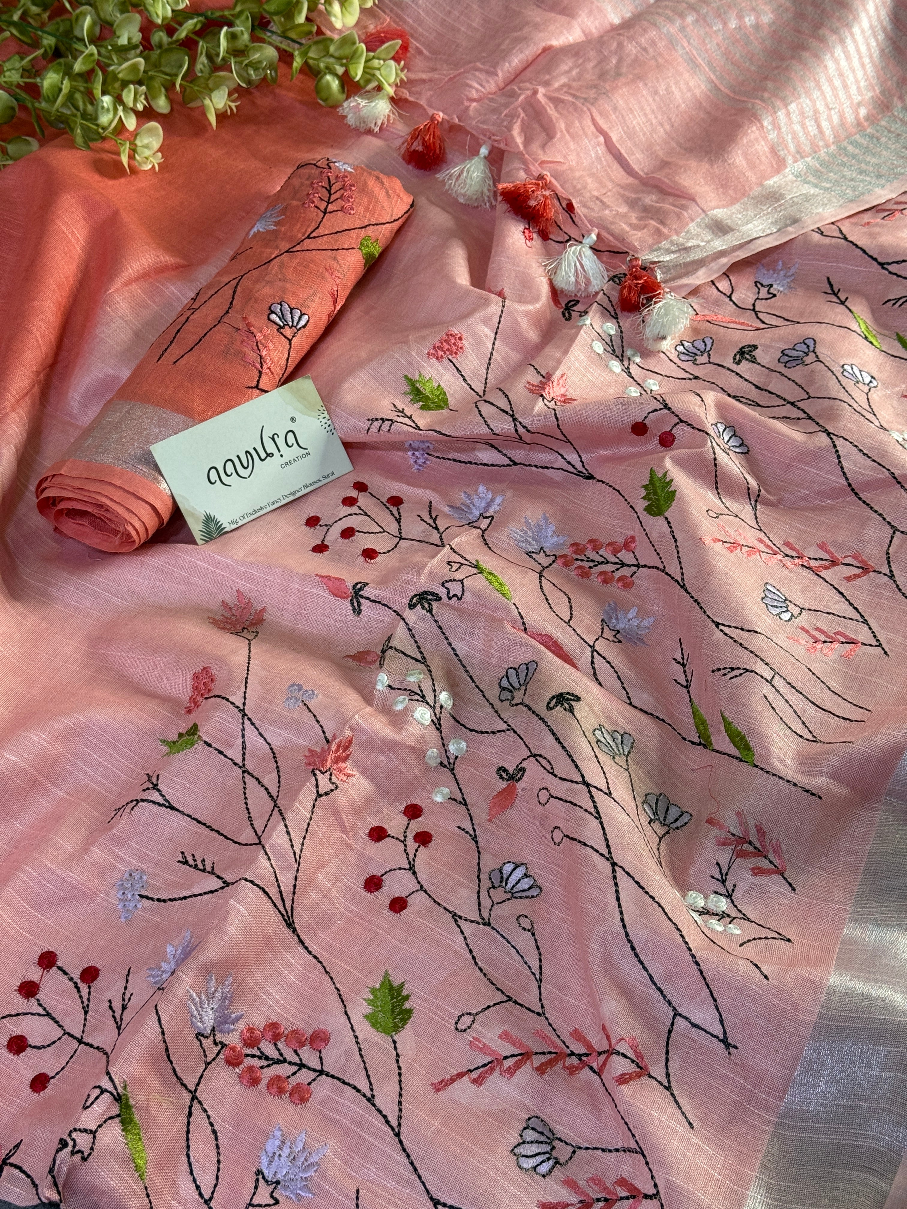 Classic Linen Charm Saree