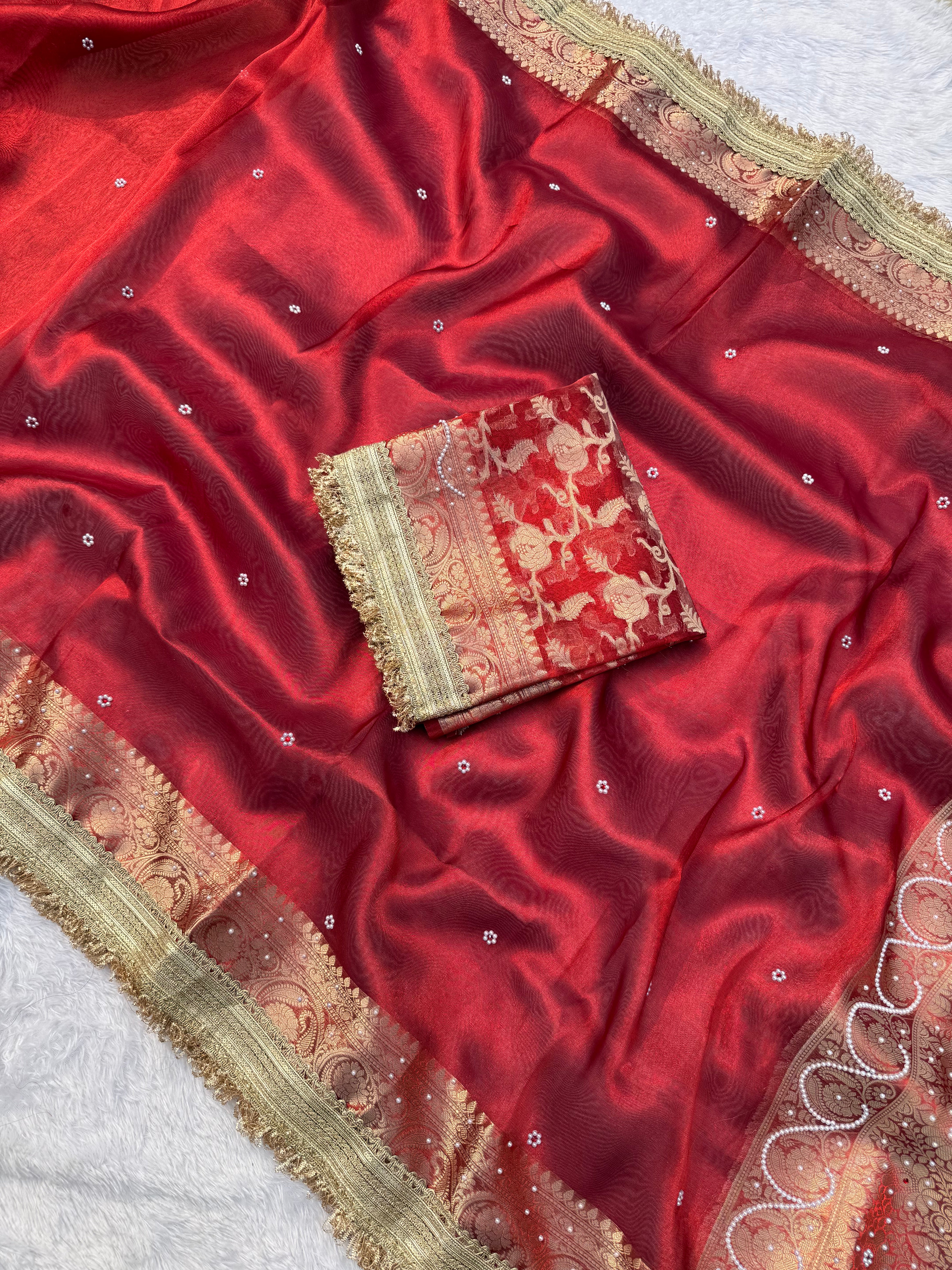 Maharani Tissue Saree