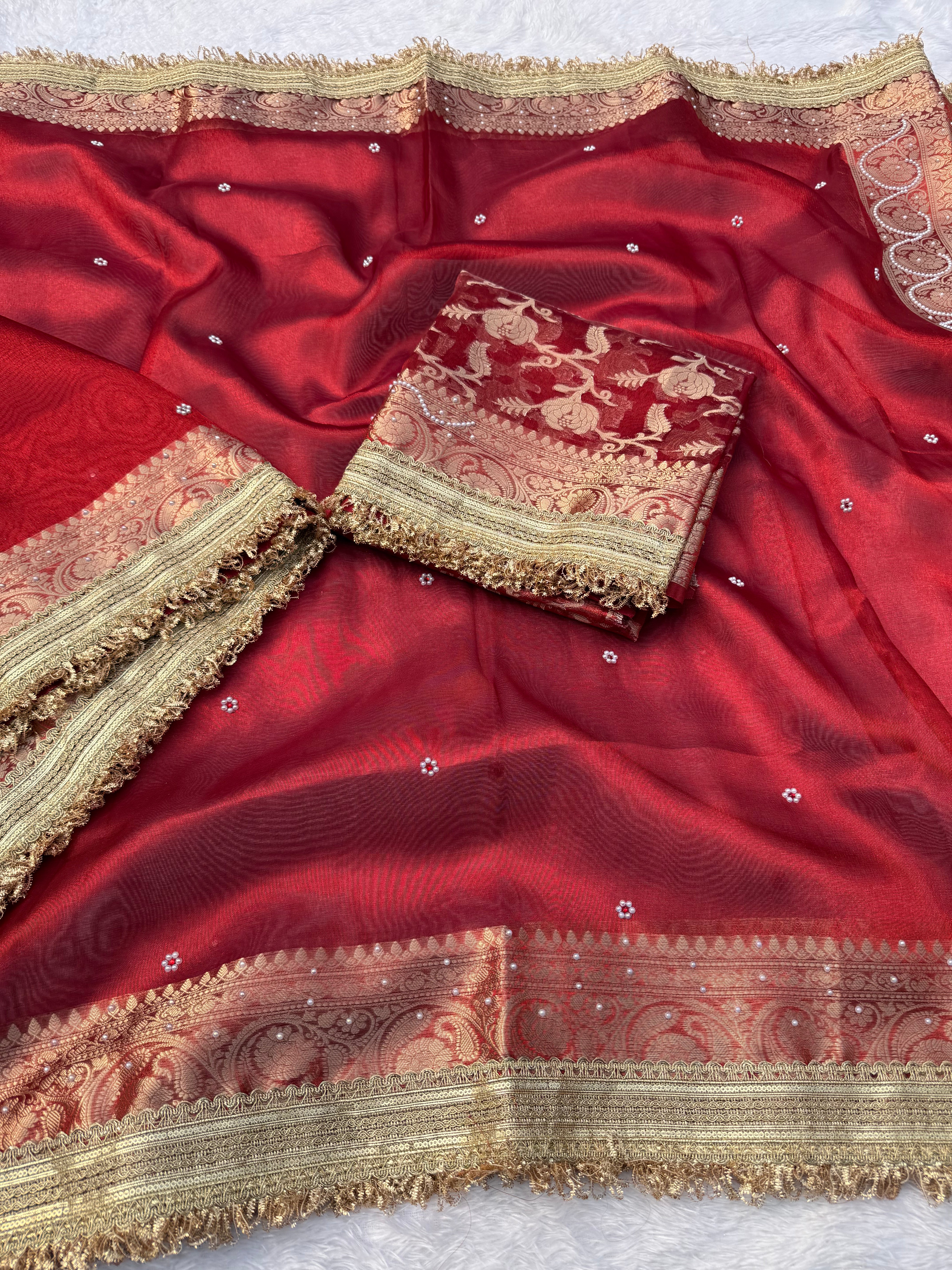 Maharani Tissue Saree