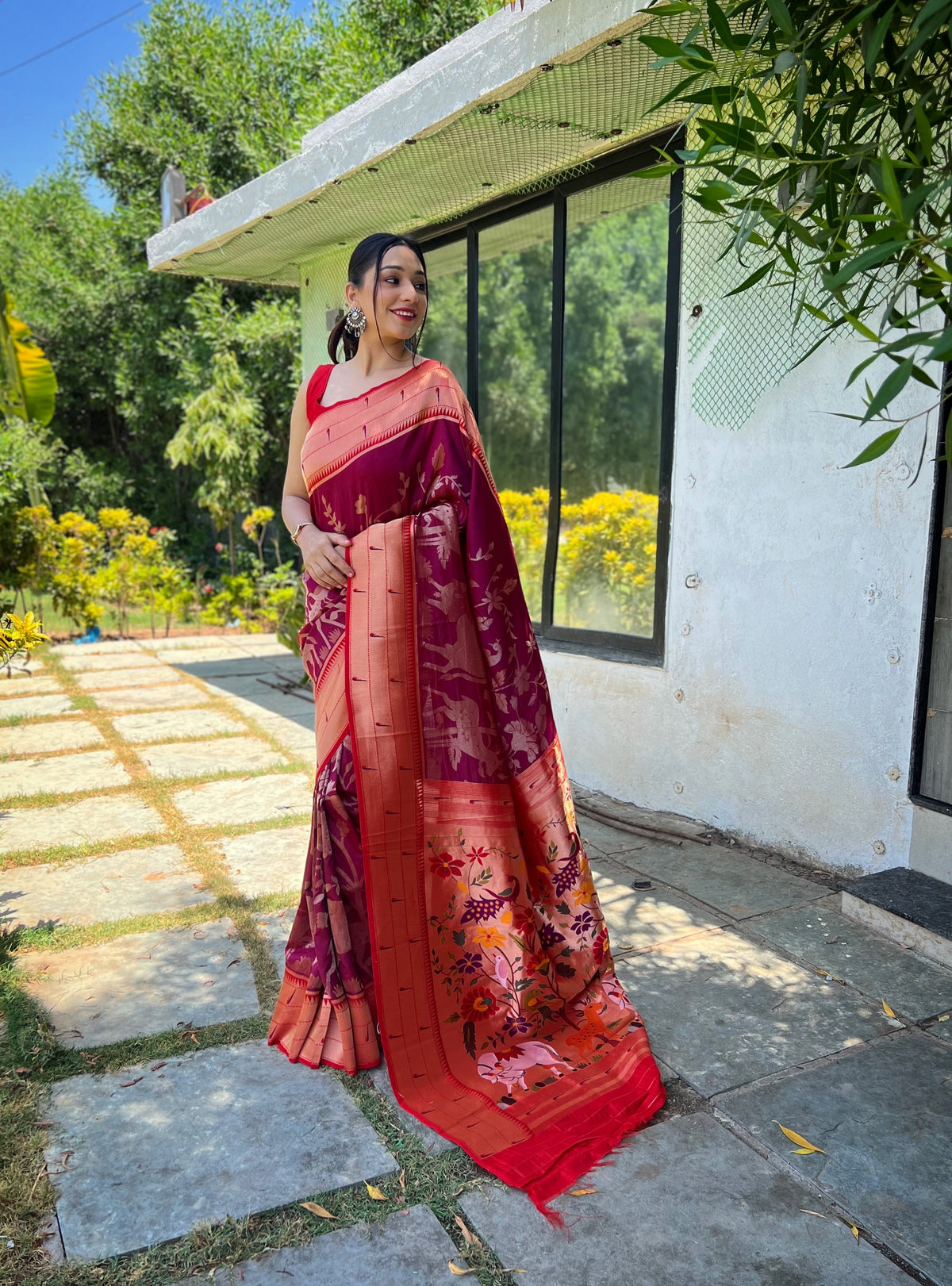 Meher Rich Zari Pallu Silk Saree