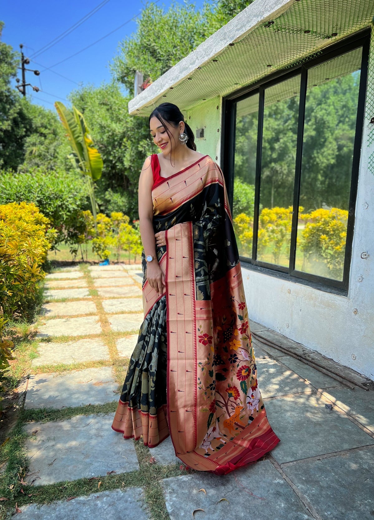 Meher Rich Zari Pallu Silk Saree