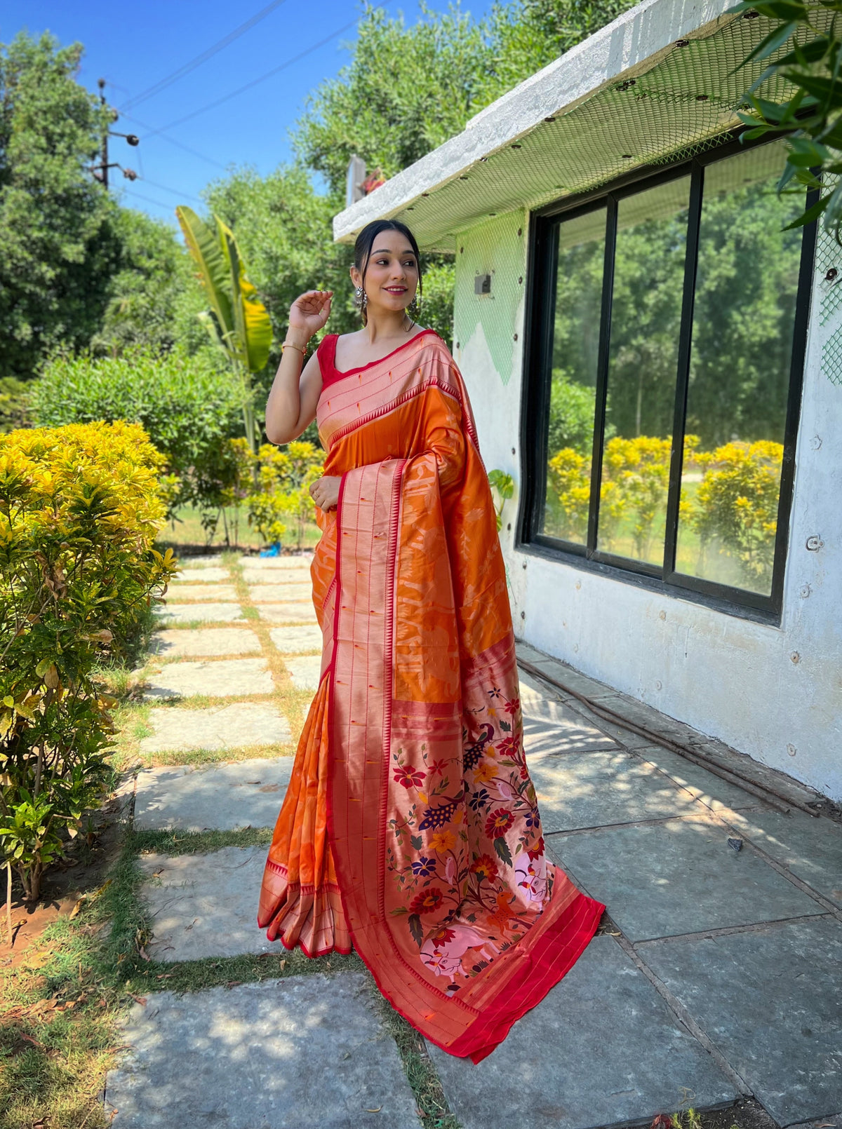 Meher Rich Zari Pallu Silk Saree