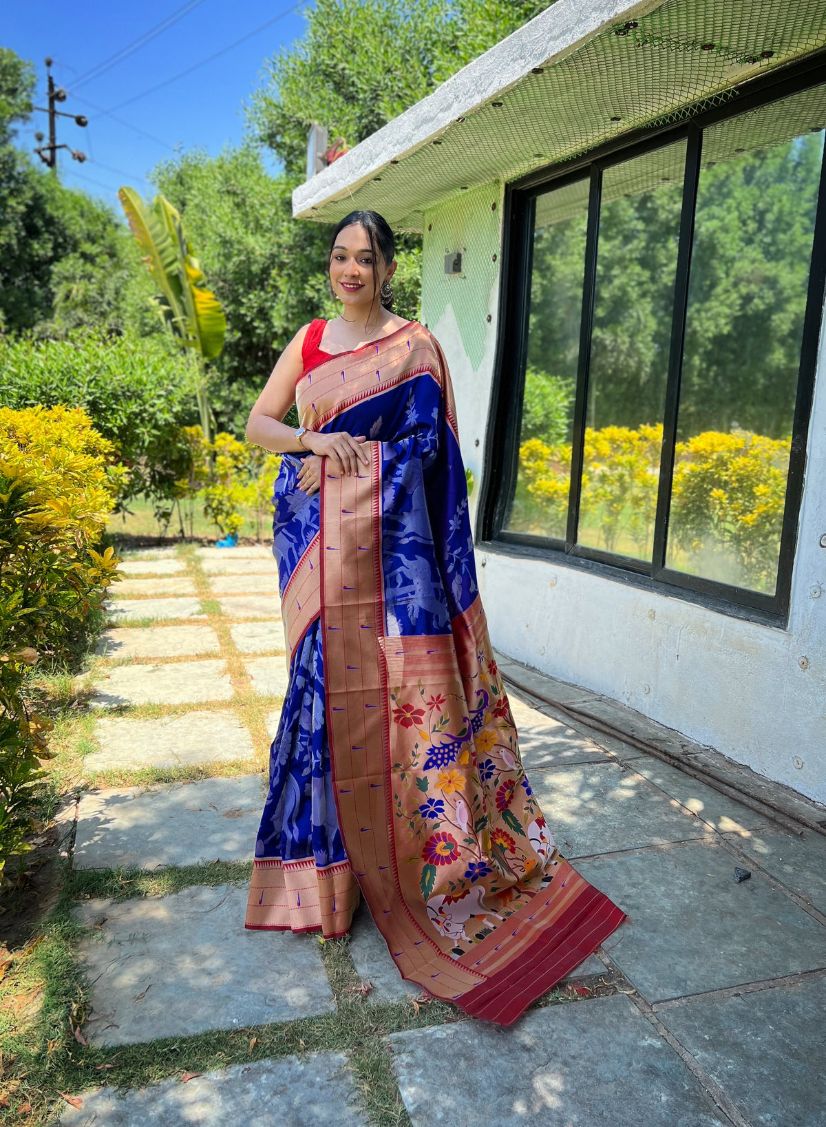Meher Rich Zari Pallu Silk Saree