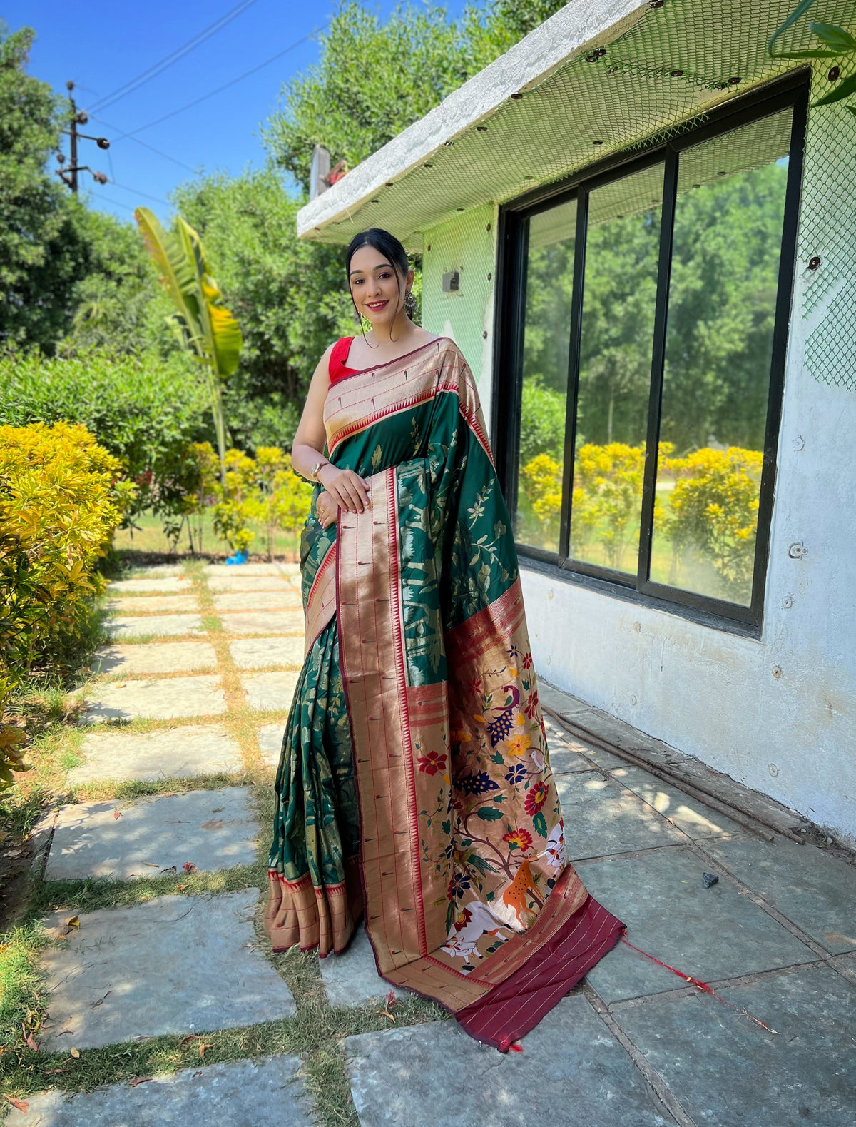 Meher Rich Zari Pallu Silk Saree