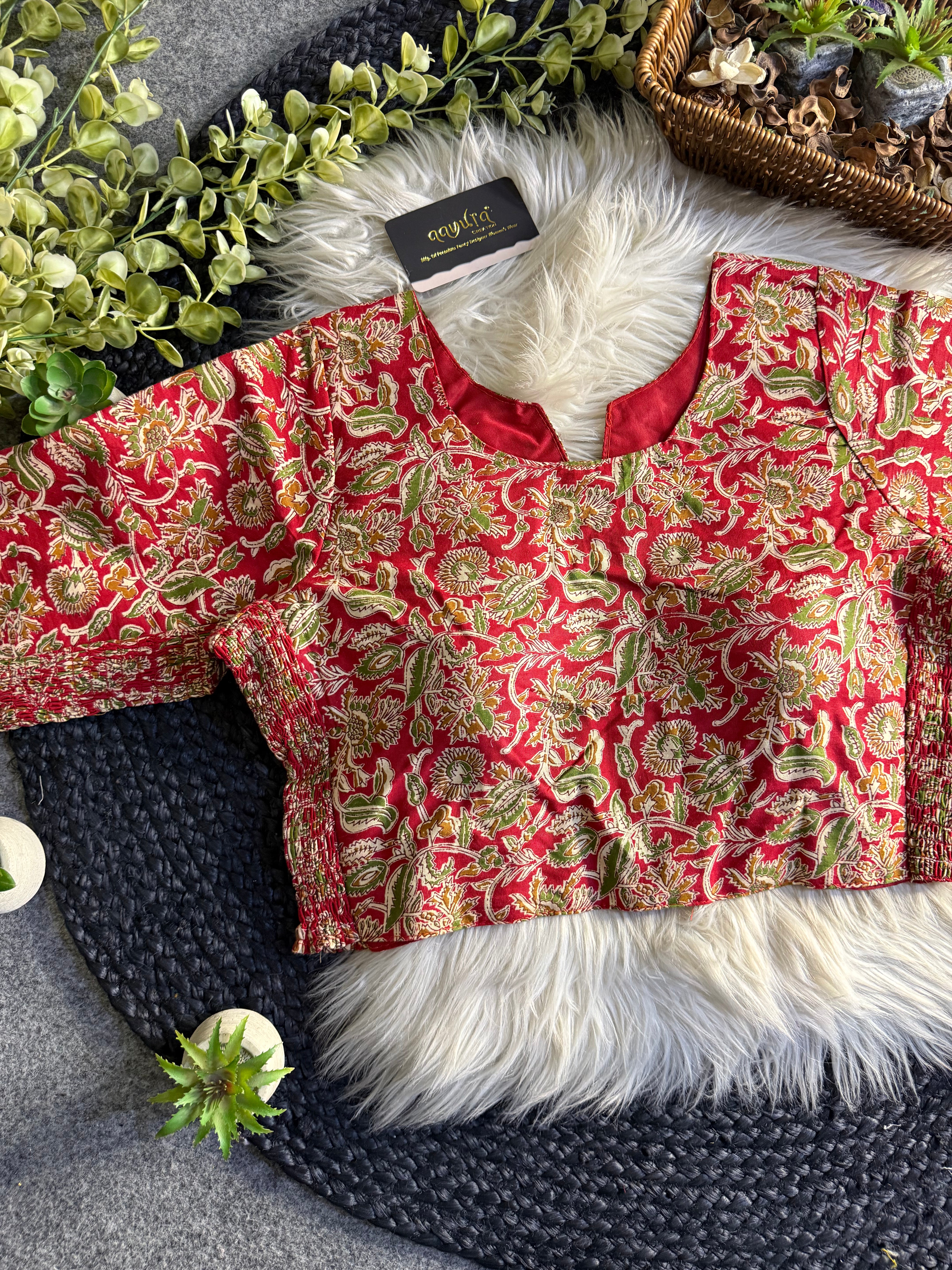 Comfort Fit Cotton Print Blouse 2
