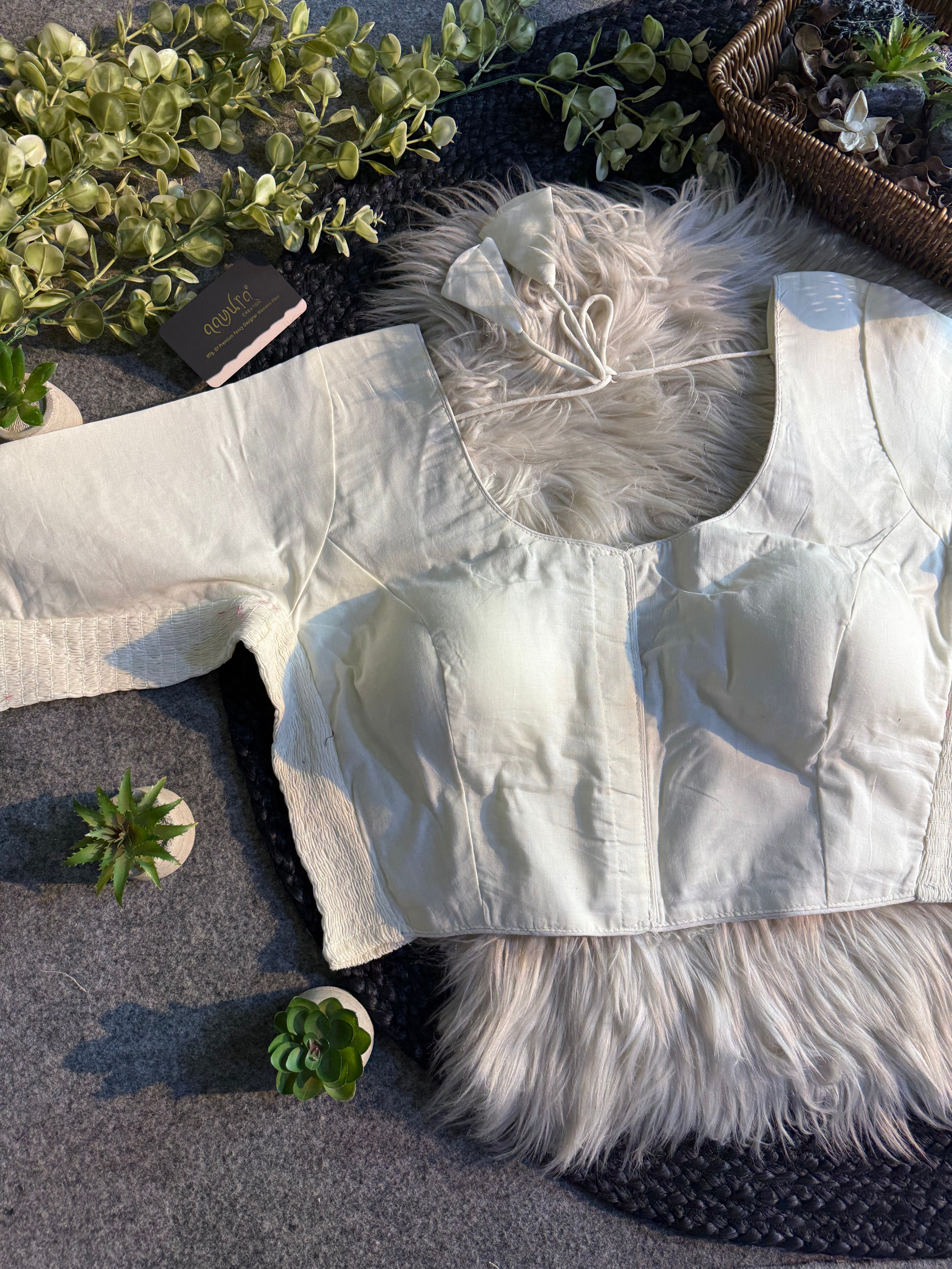 Cotton Comfort Plus-Size Blouse