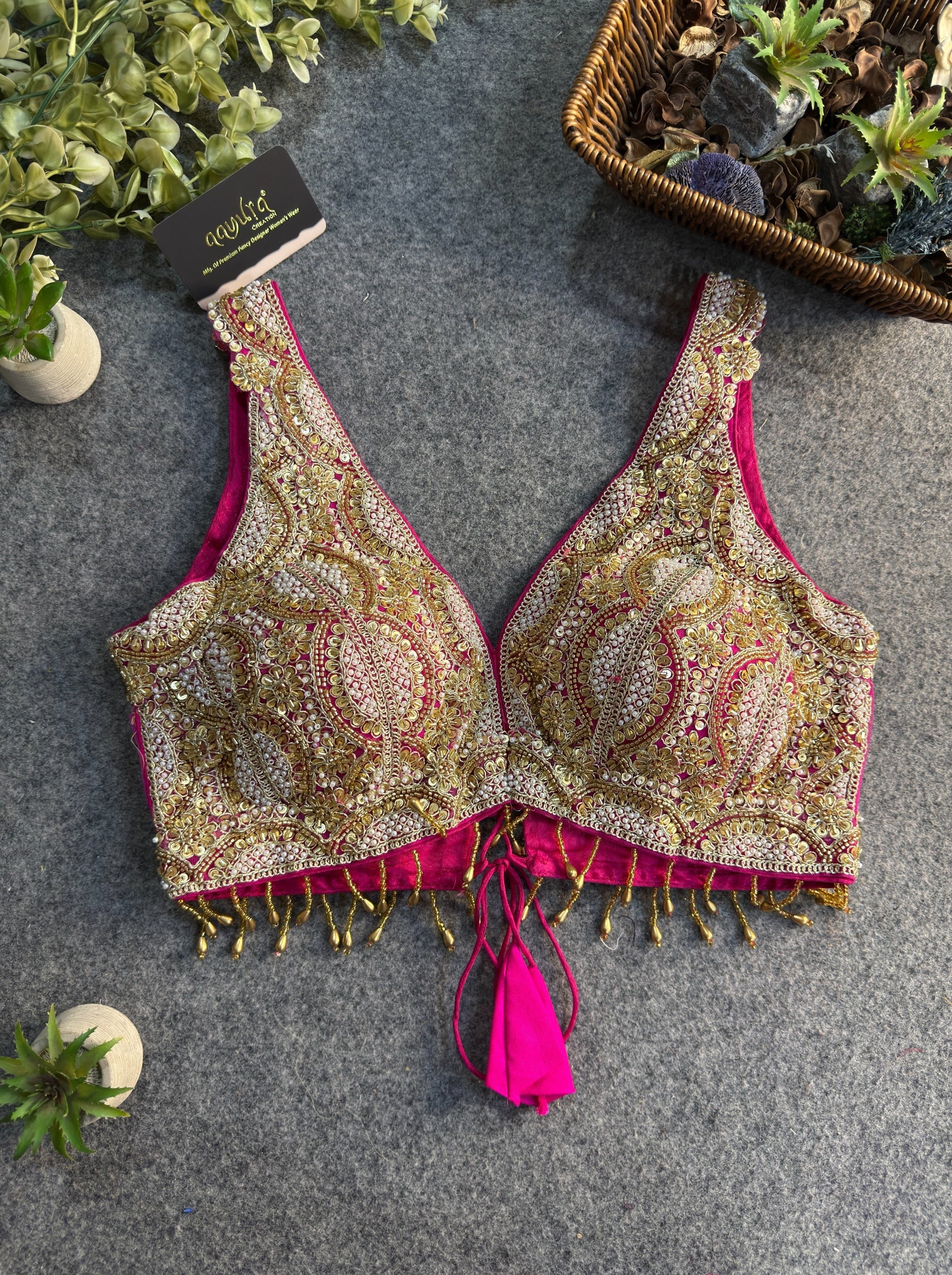 Aradhya Back-Open Designer Blouse