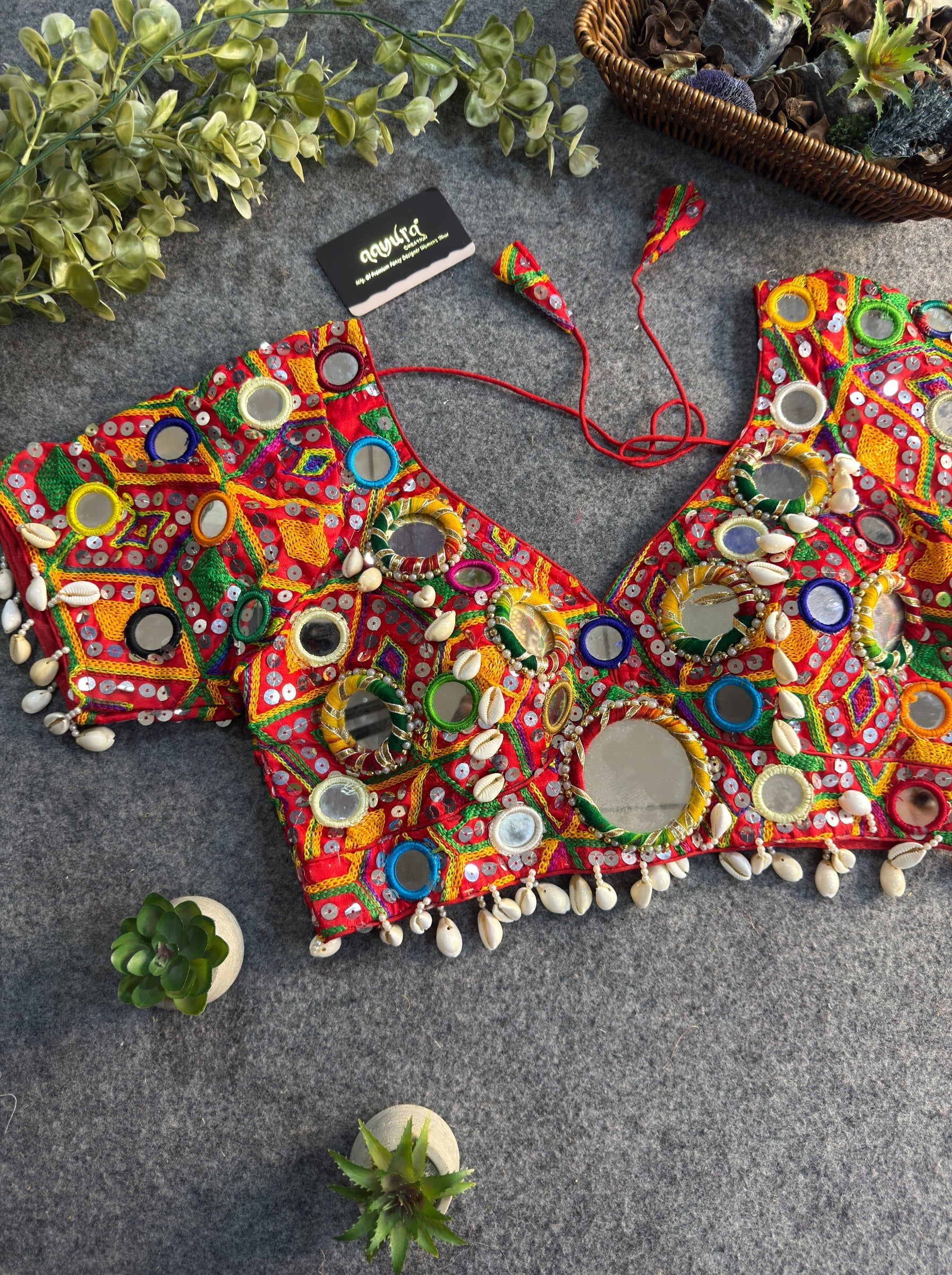 Garba Rani Heavy Mirror Blouse