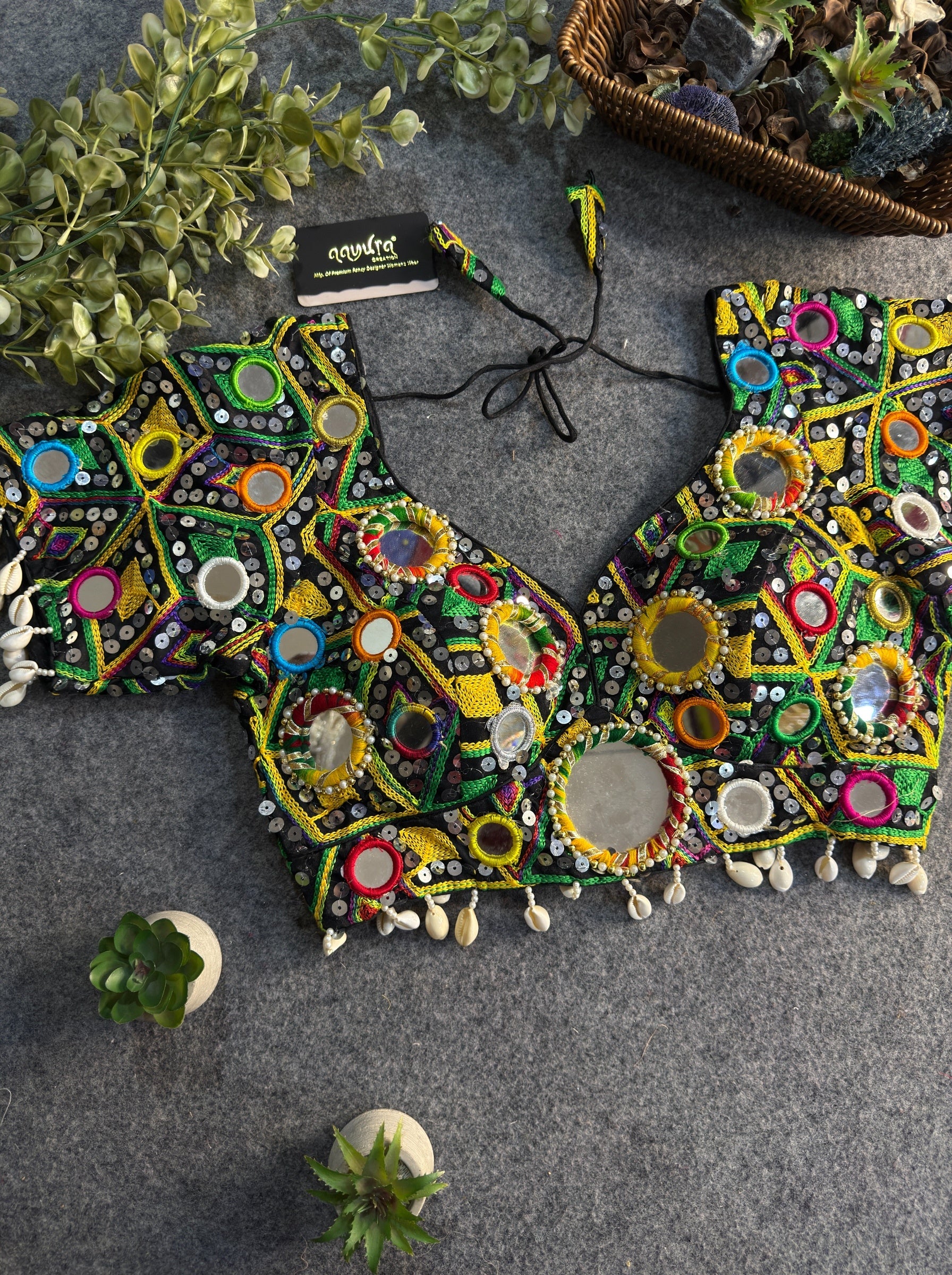 Garba Rani Heavy Mirror Blouse