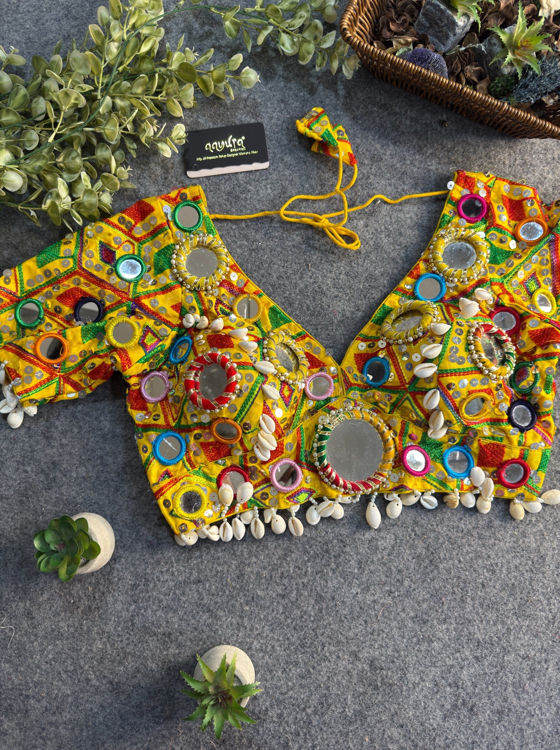 Garba Rani Heavy Mirror Blouse