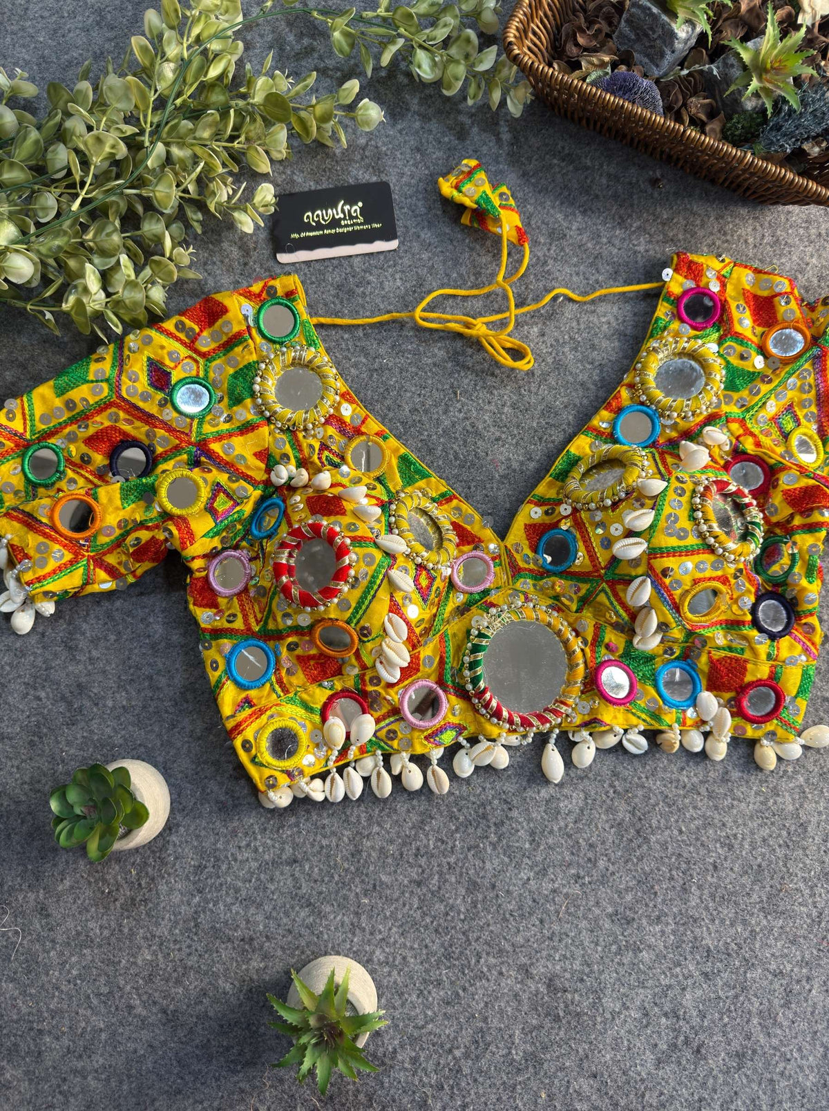 Garba Rani Heavy Mirror Blouse