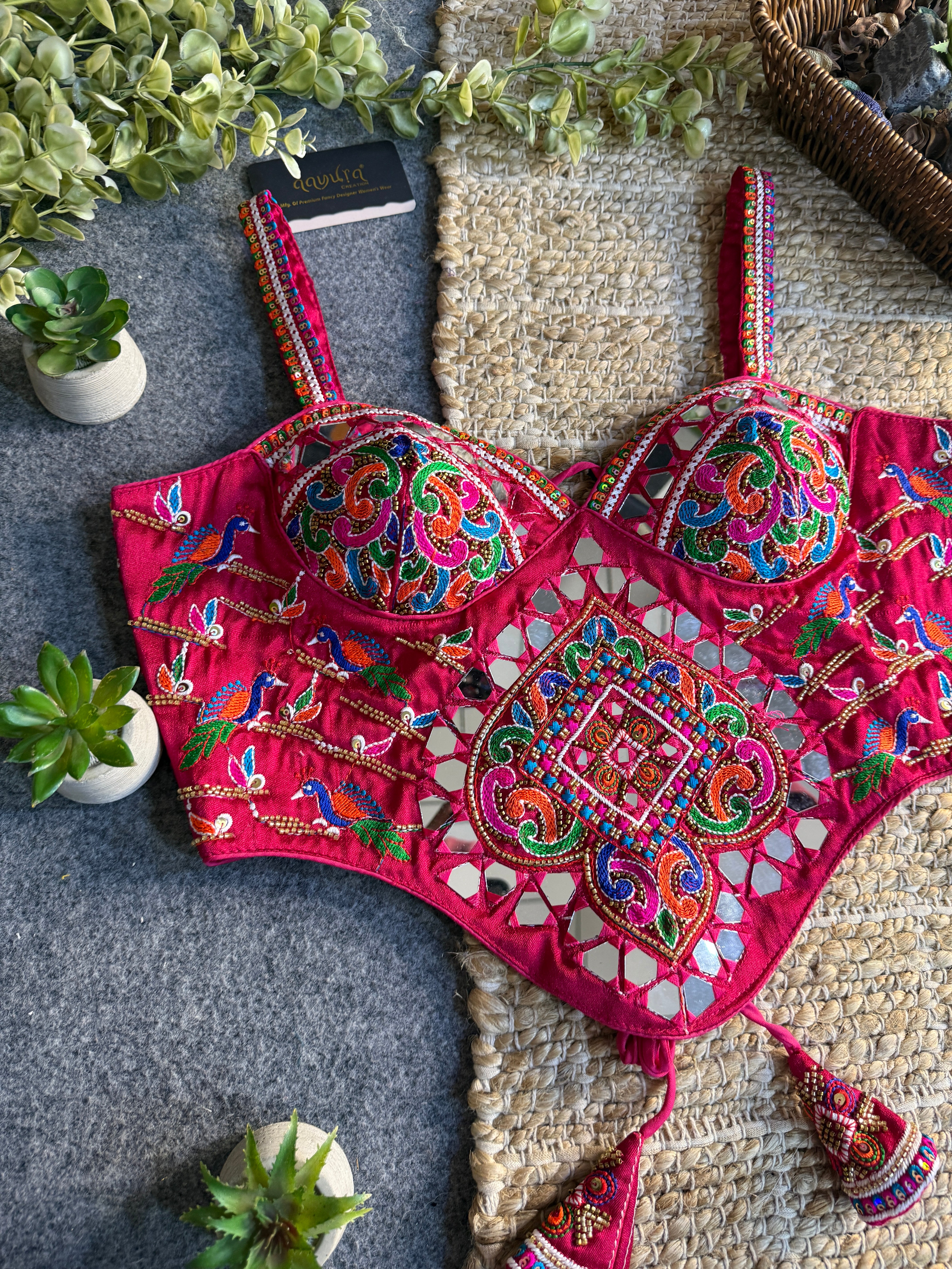 Garba Glow Silk Blouse