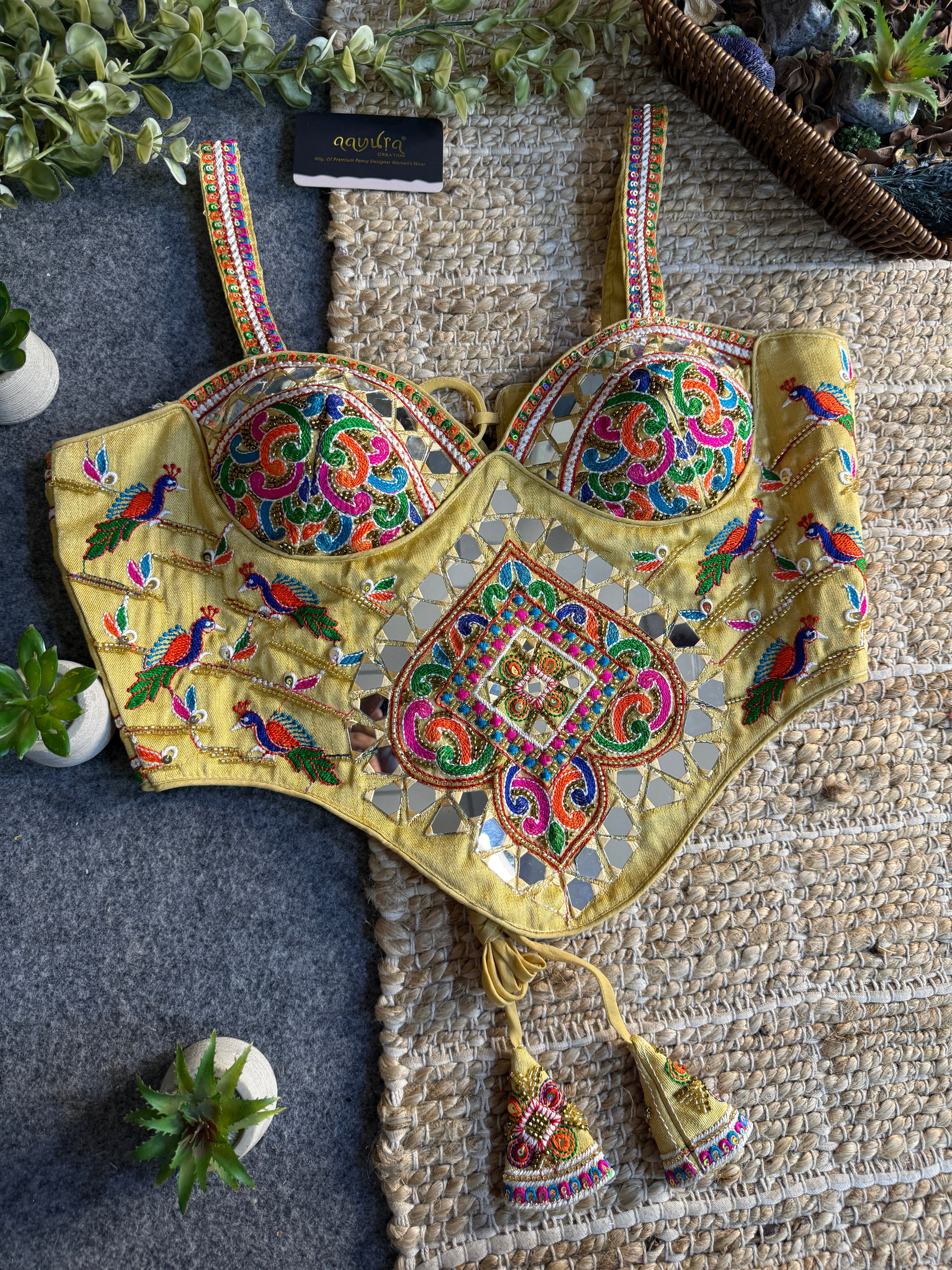 Garba Glow Silk Blouse